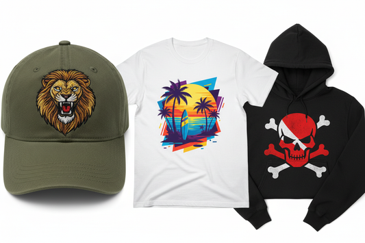 The Difference Between Embroidery, DTF, and Screen Printing