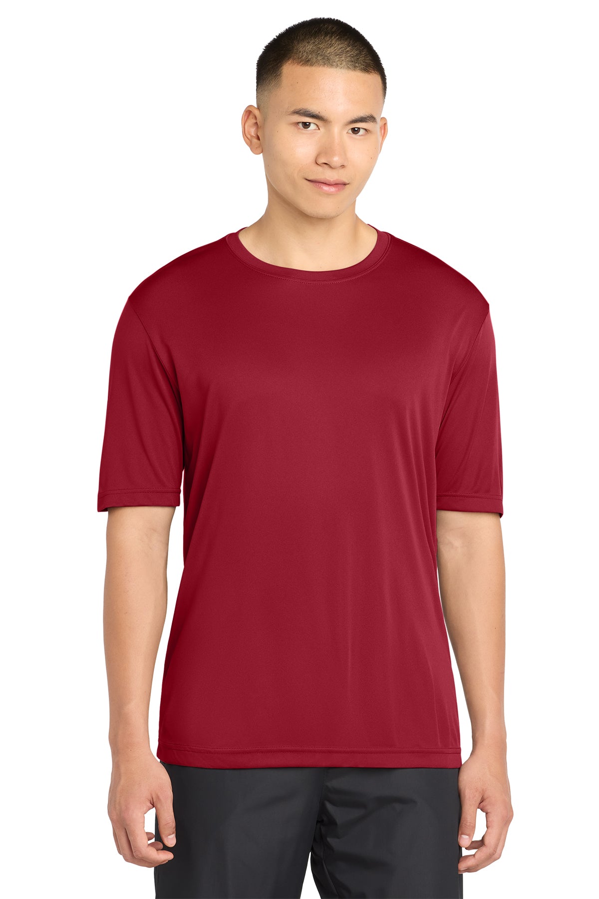 Sport-Tek ST350 PosiCharge Competitor Tee in Deep Red, front view