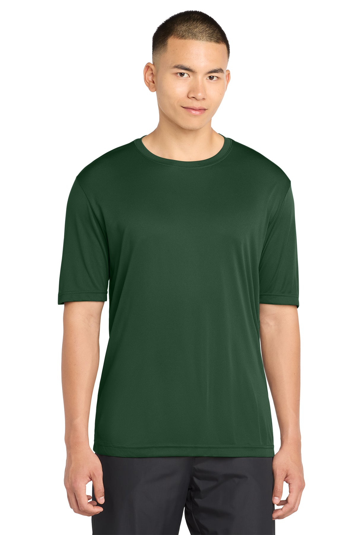 Sport-Tek ST350 PosiCharge Competitor Tee in Forest Green, front view