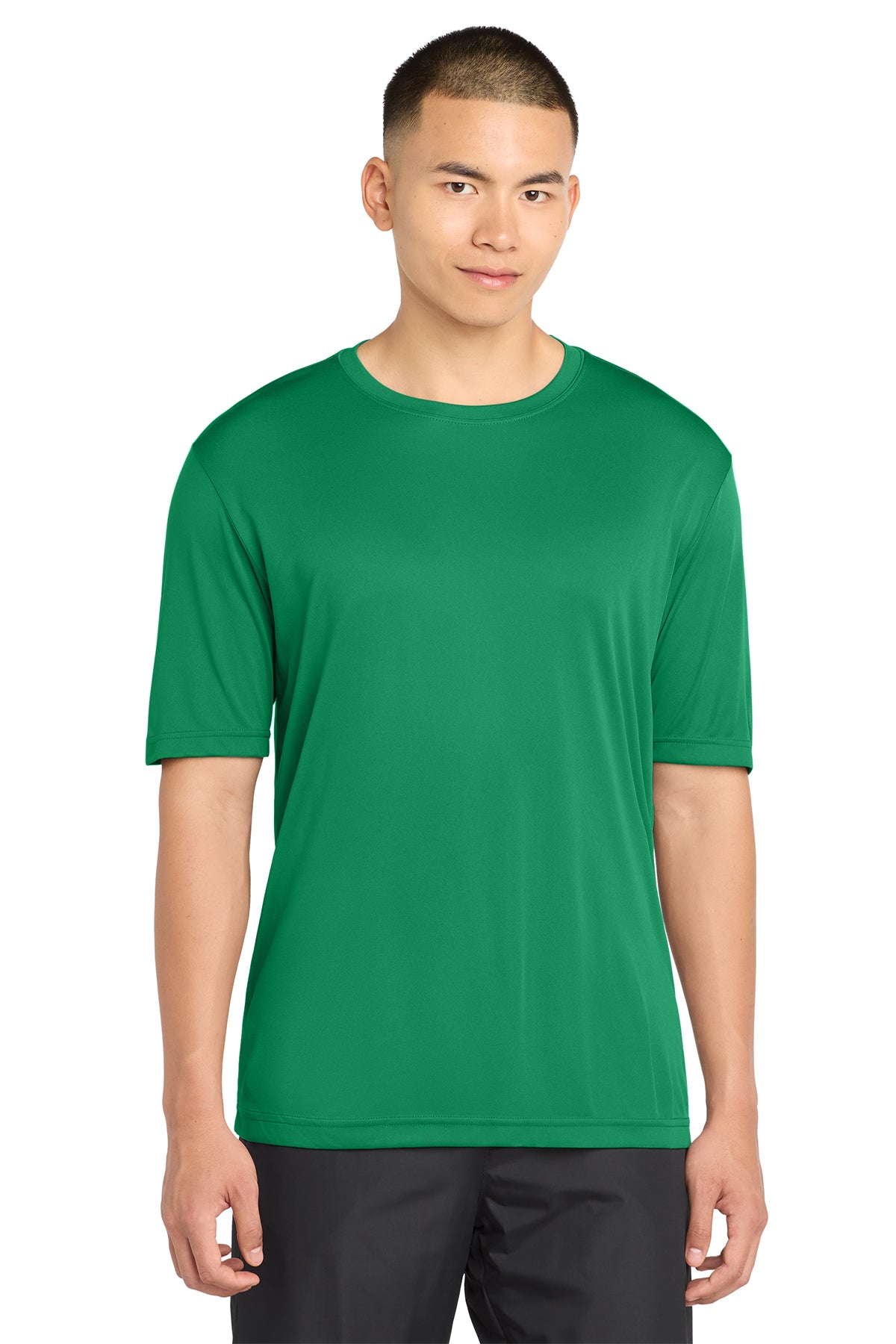 Sport-Tek ST350 PosiCharge Competitor Tee in Kelly Green, front view