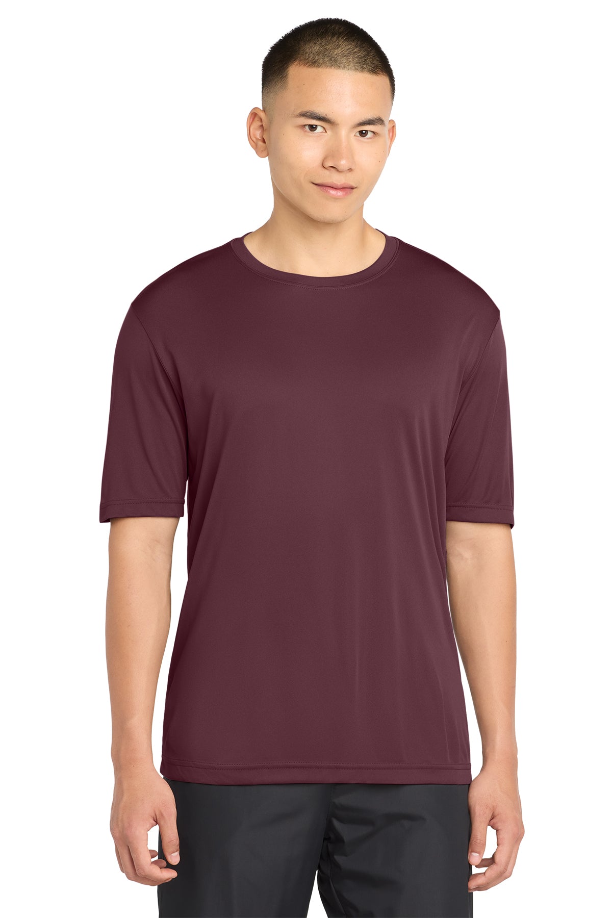 Sport-Tek ST350 PosiCharge Competitor Tee in Maroon, front view