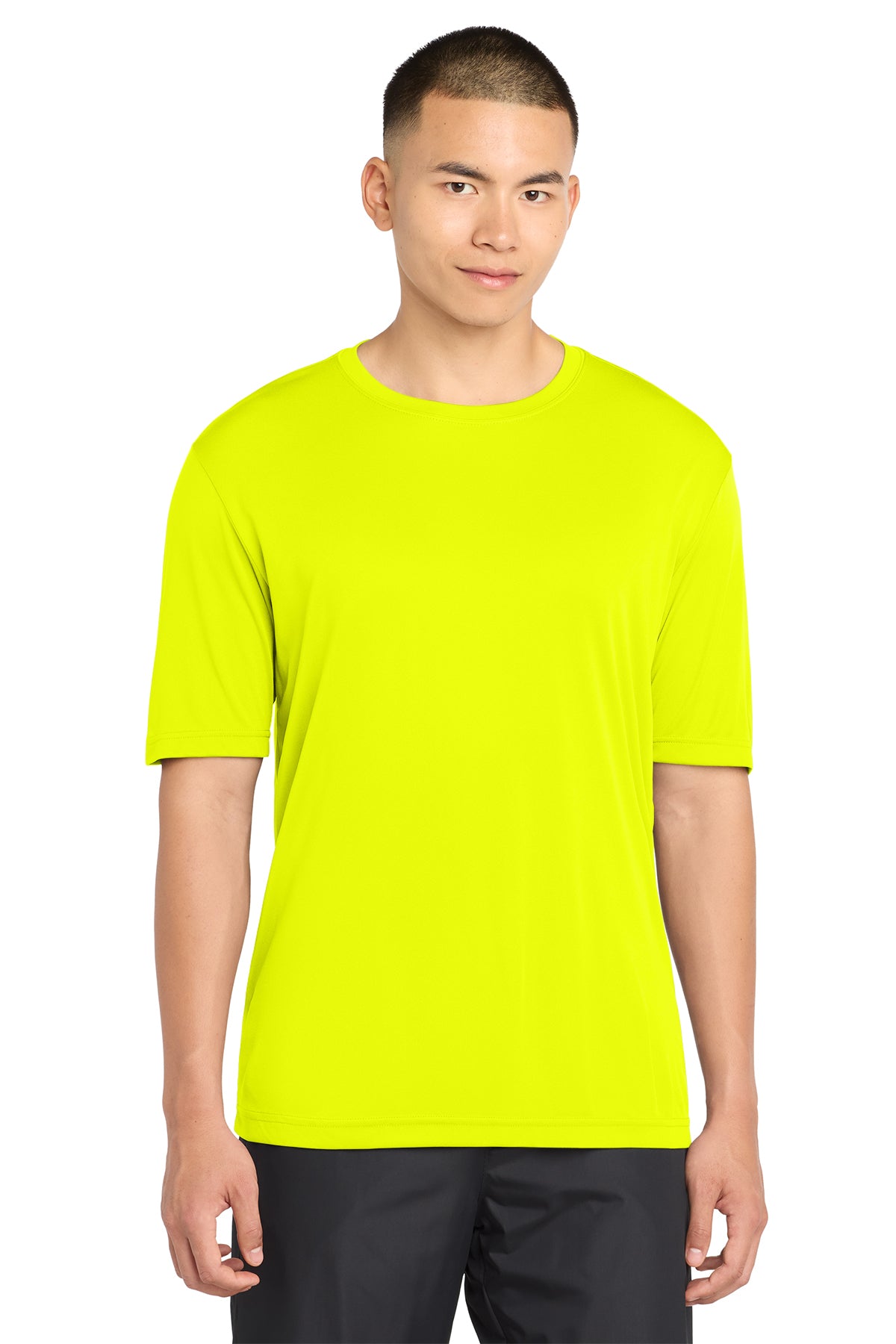 Sport-Tek ST350 PosiCharge Competitor Tee in Neon Yellow, front view