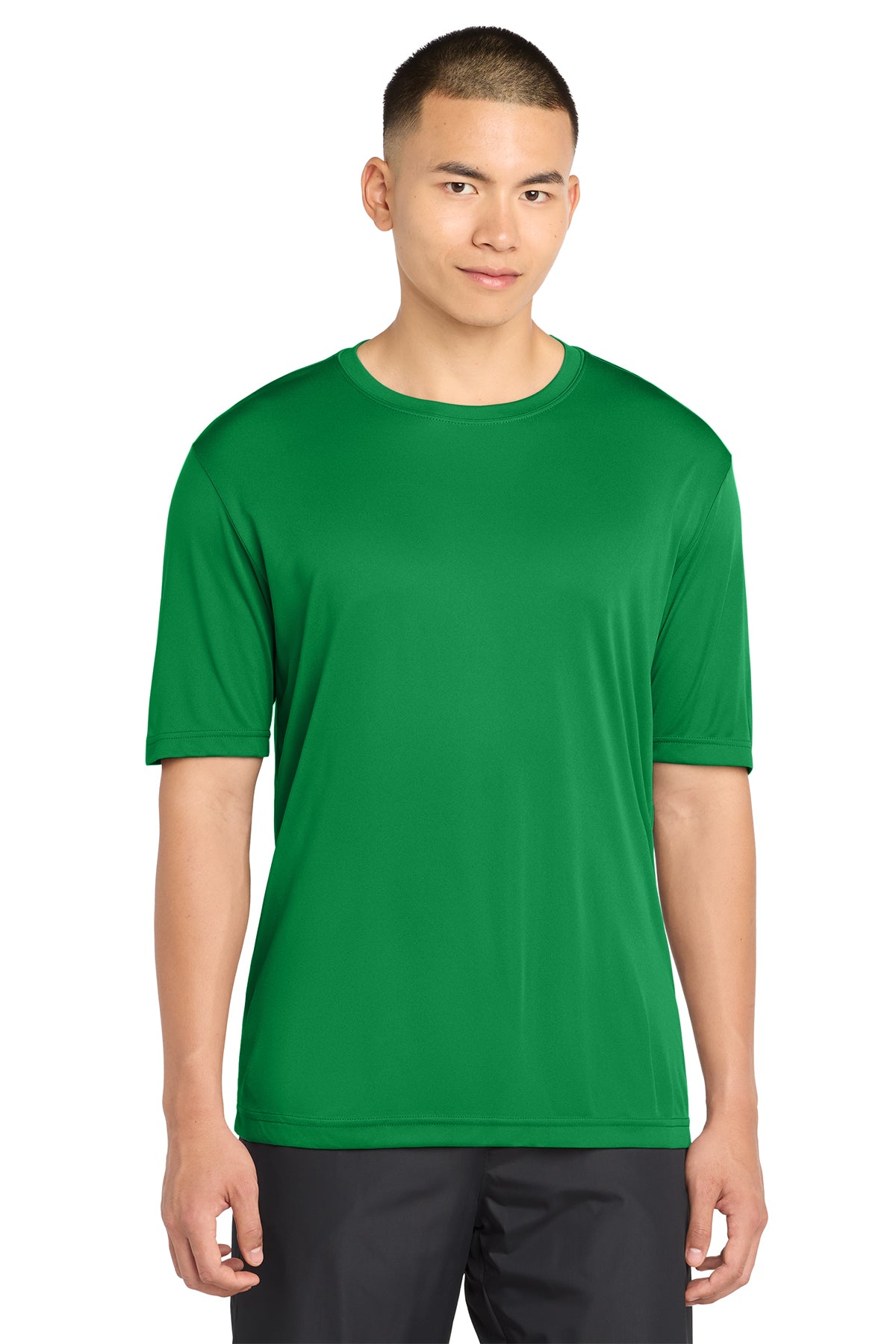 Sport-Tek ST350 PosiCharge Competitor Tee in True Kelly Green, front view