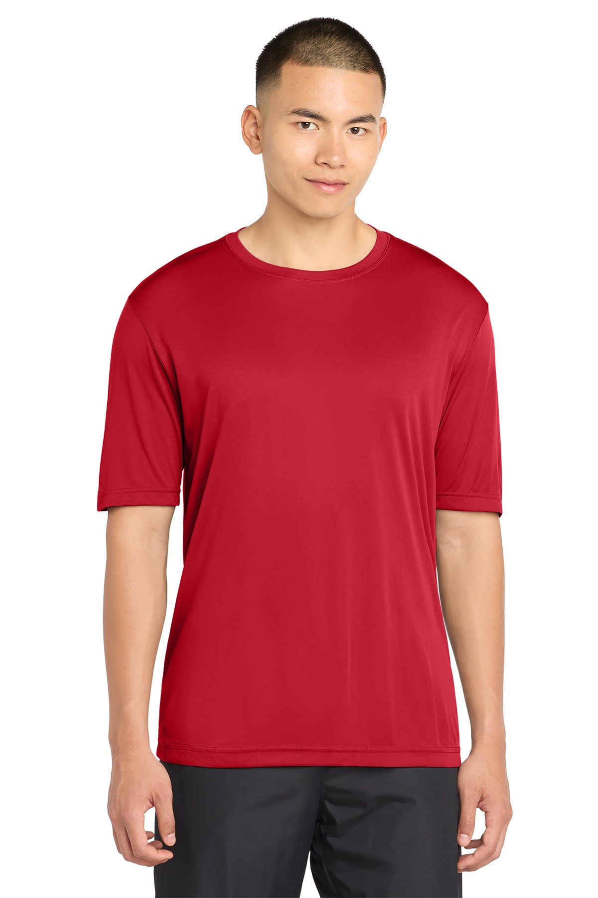 Sport-Tek ST350 PosiCharge Competitor Tee in True Red, front view