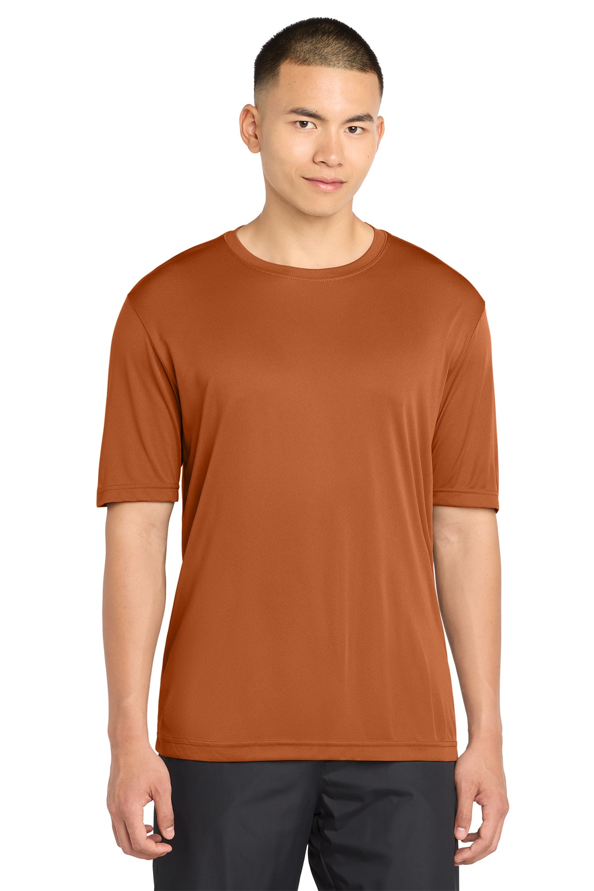 Sport-Tek ST350 PosiCharge Competitor Tee in Texas Orange, front view