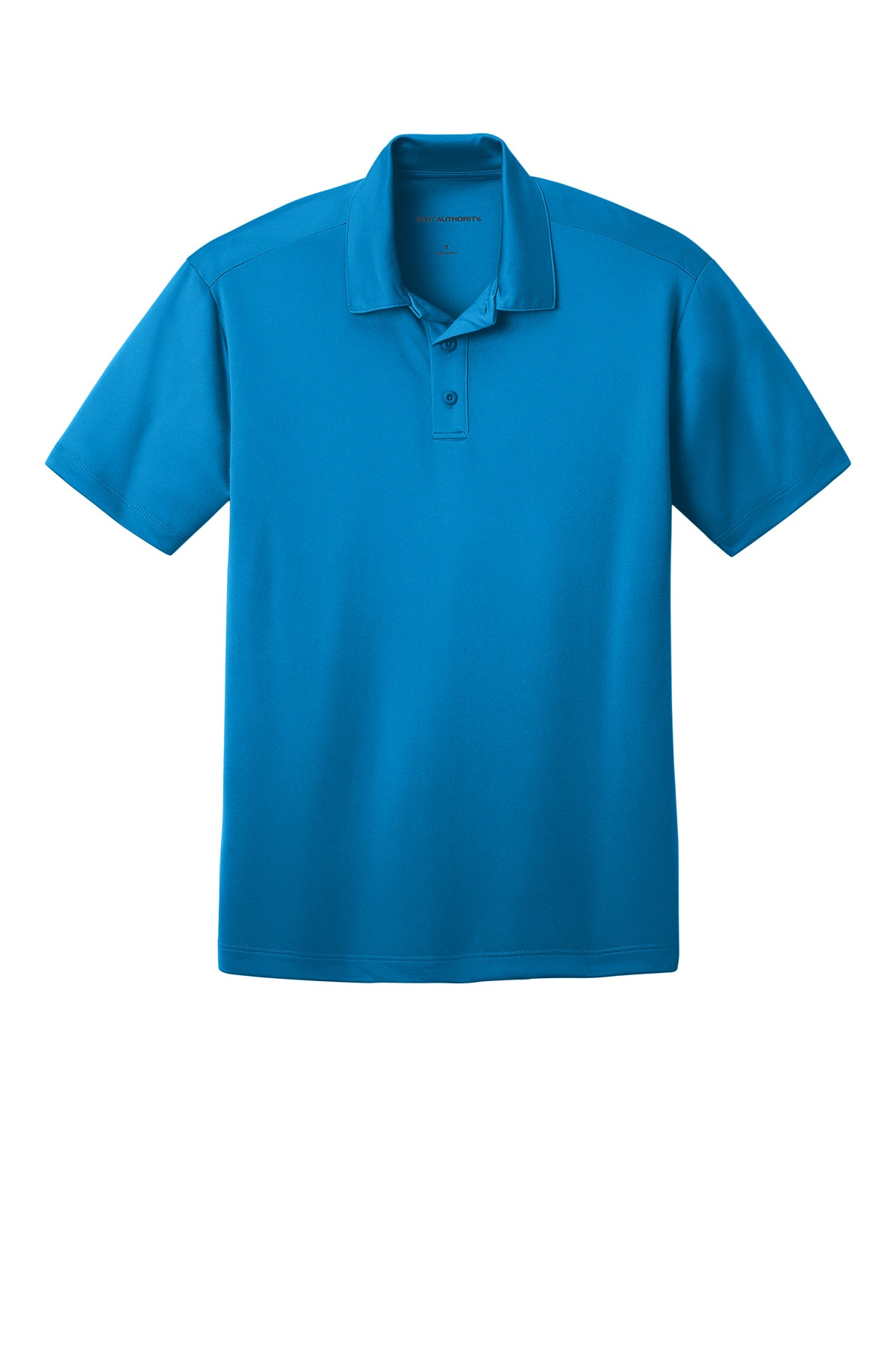 Port Authority K540 Silk Touch Performance Polo in Brilliant Blue, front view before custom embroidery
