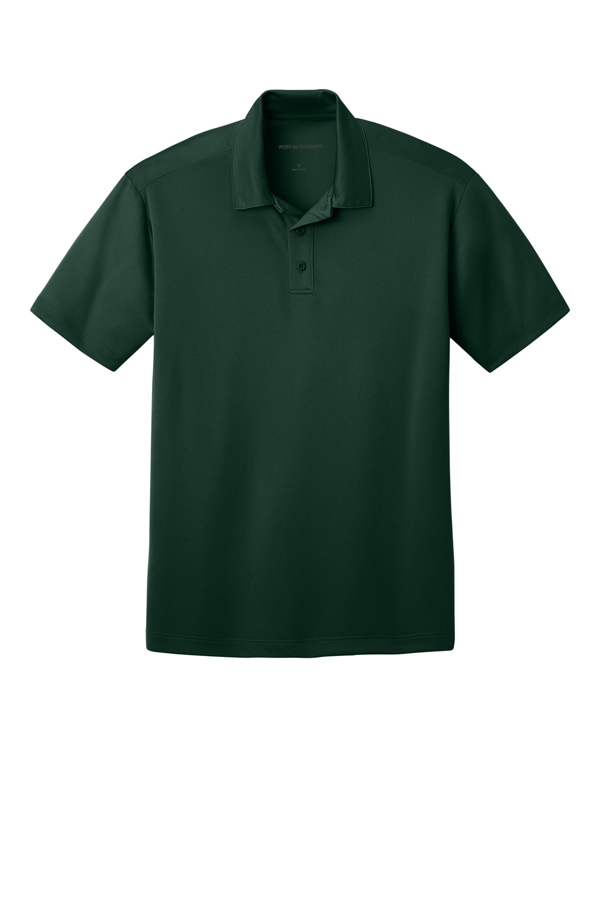 Port Authority K540 Silk Touch Performance Polo in Dark Green, front view before custom embroidery