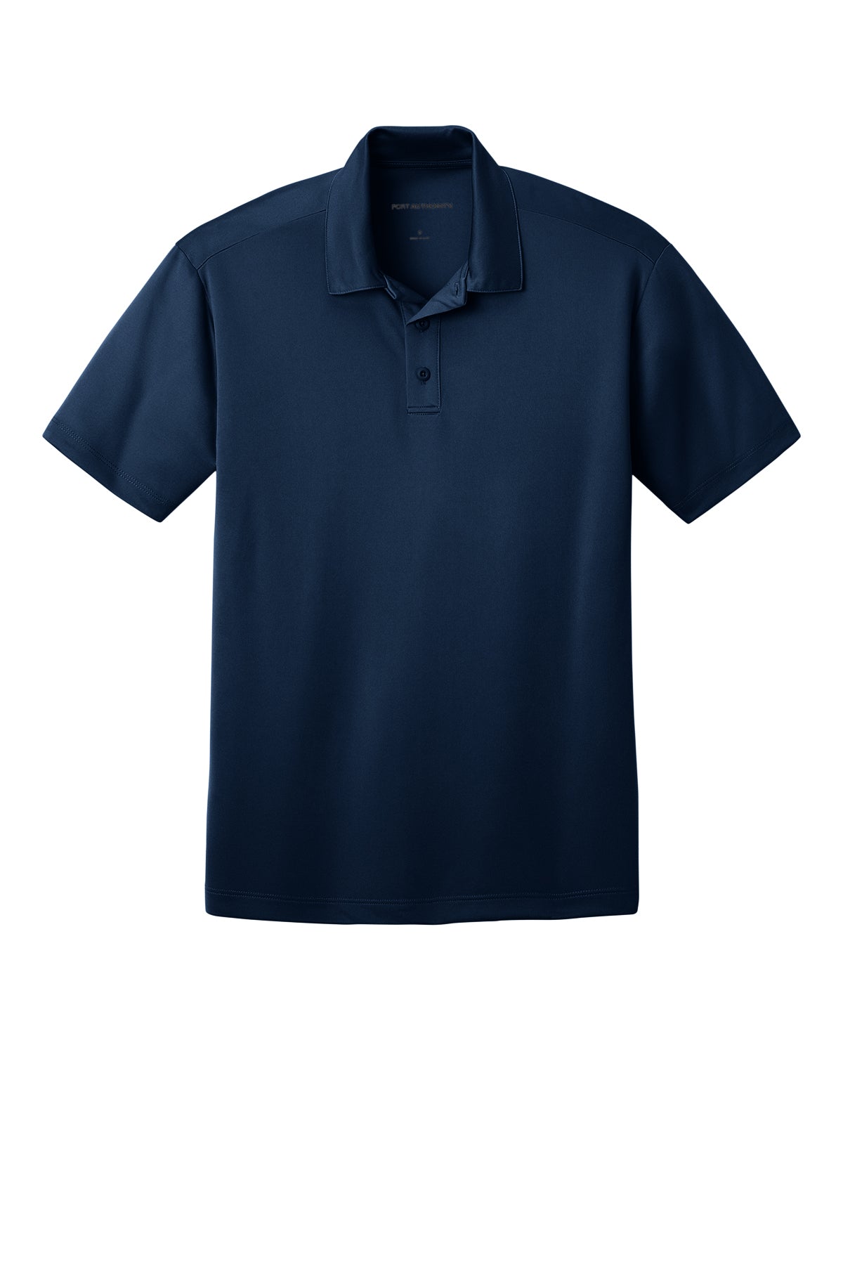 Port Authority K540 Silk Touch Performance Polo in Navy, front view before custom embroidery