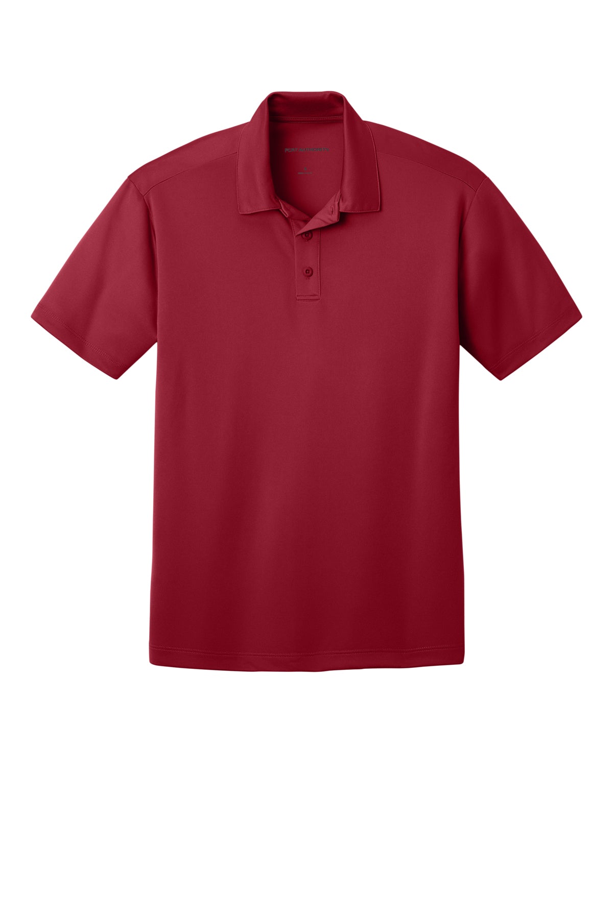Port Authority K540 Silk Touch Performance Polo in Red, front view before custom embroidery