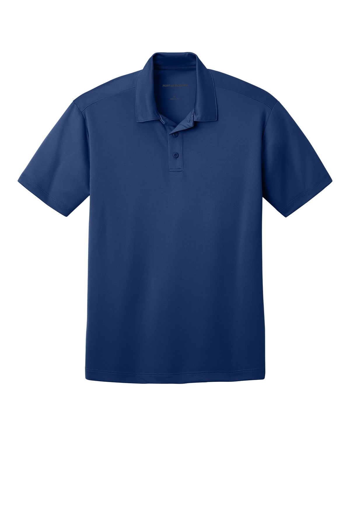 Port Authority K540 Silk Touch Performance Polo in Royal, front view before custom embroidery