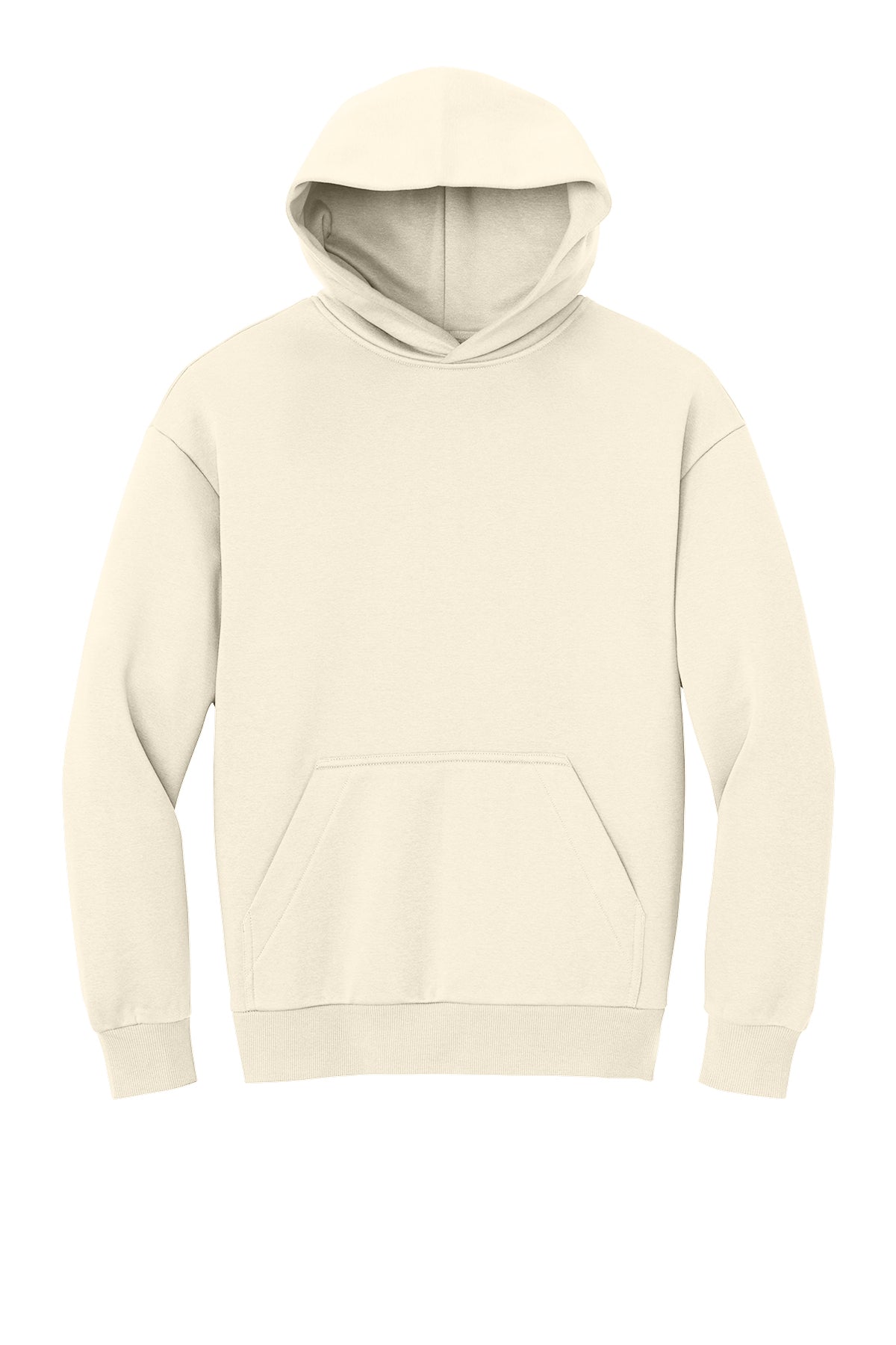 District DT6150 blank heavyweight hoodie in Griege, front view