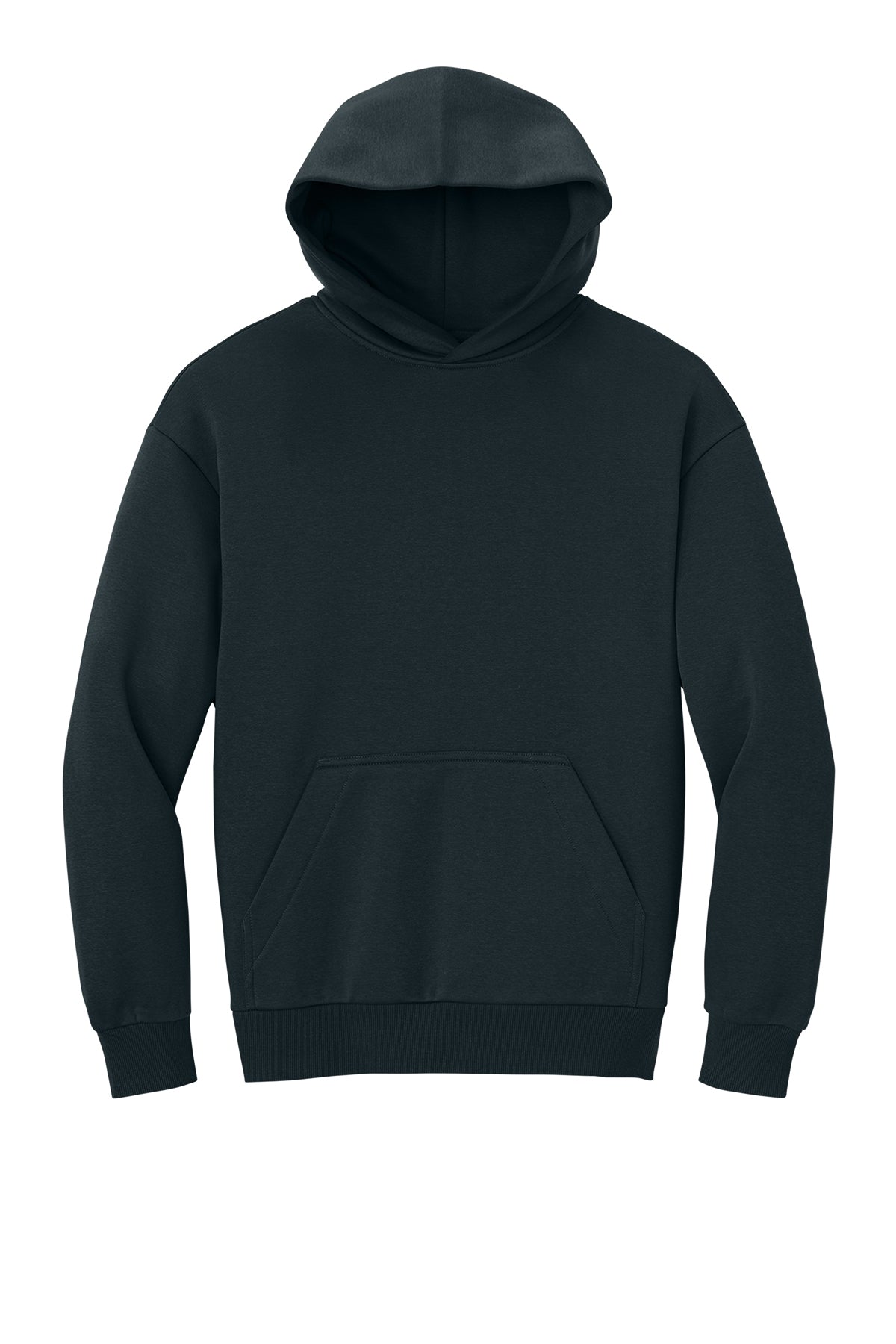 District DT6150 blank heavyweight hoodie in Navy Blue, front view