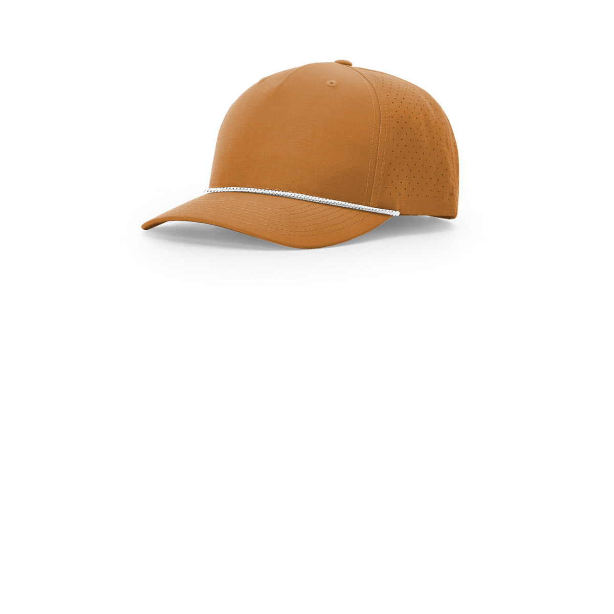 Richardson 355 rope cap in Clay/White Black, front view, blank before custom embroidery