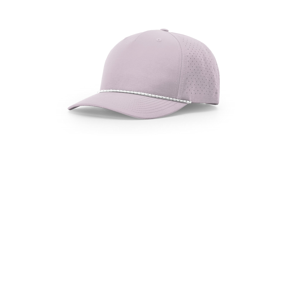 Richardson 355 rope cap in Lilac/White Grey, front view, blank before custom embroidery