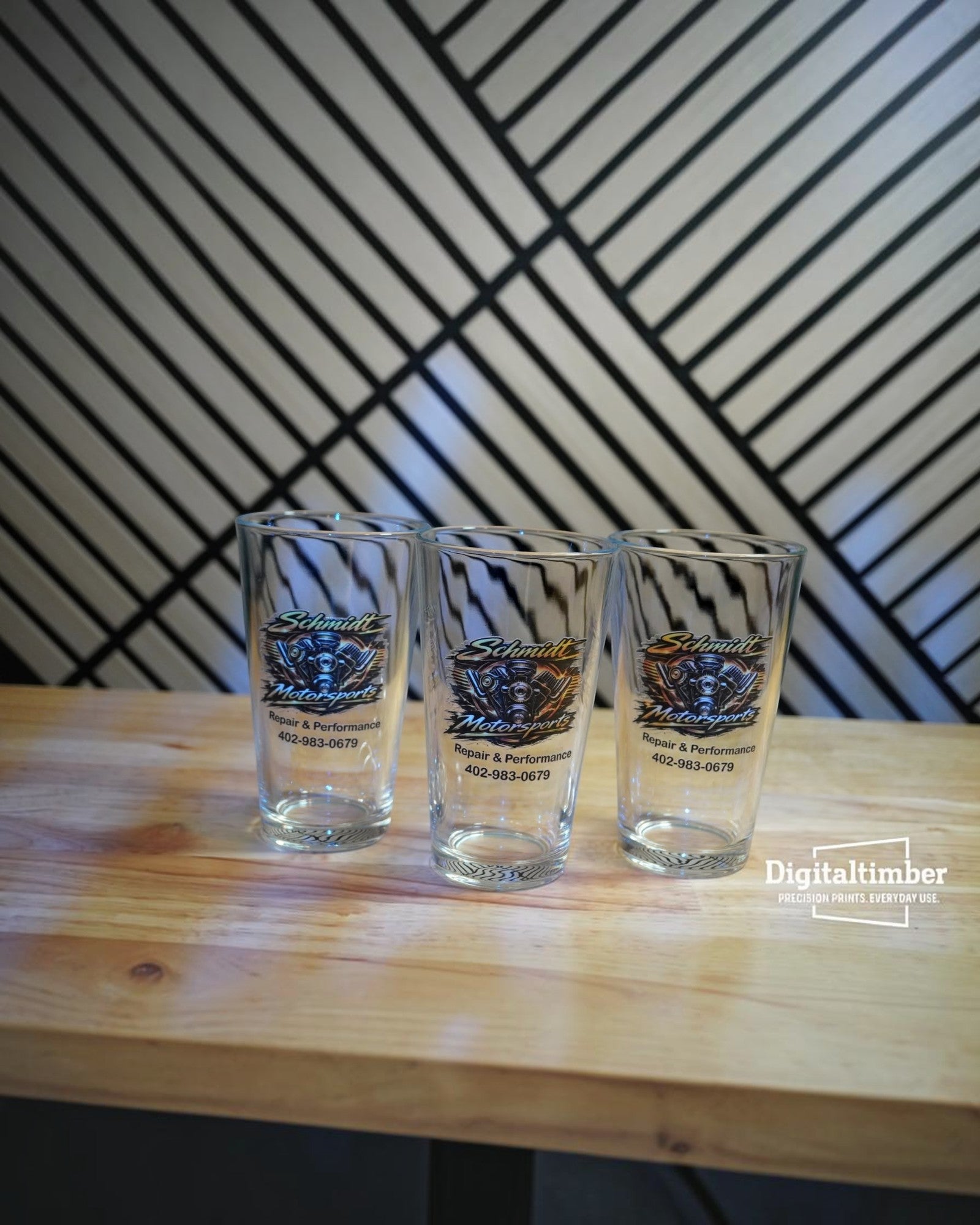 Custom UV Printed Pint Glass | Personalized 16oz Beer Glass