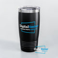 Custom UV printed 20oz stainless steel ringneck tumblers shown in all available colors — personalized drinkware by DigitalTimber
