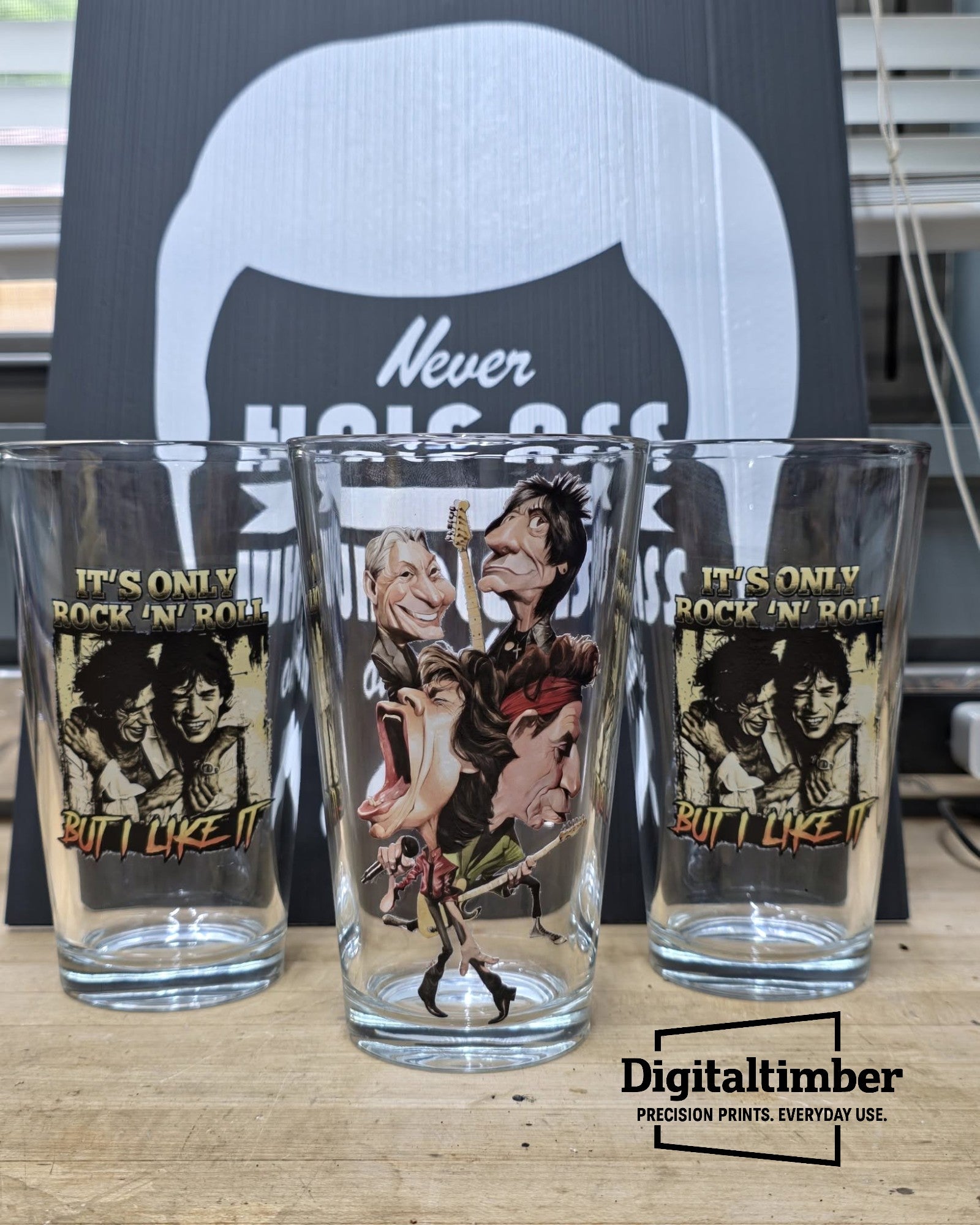 Custom UV Printed Pint Glass | Personalized 16oz Beer Glass