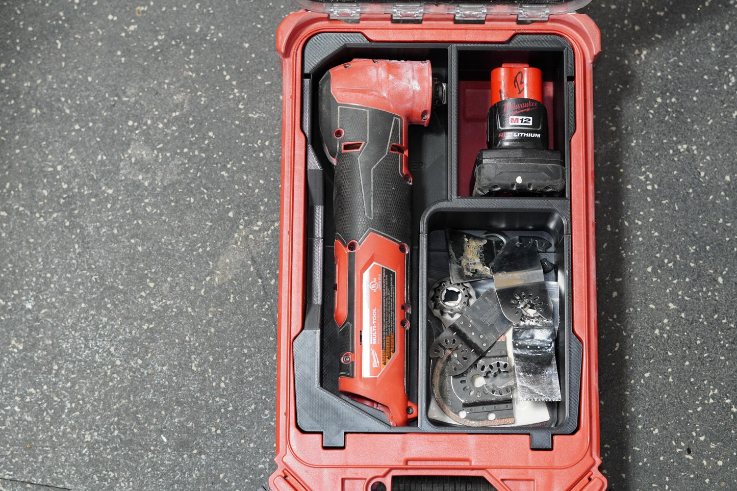 Full view of organized Packout with insert