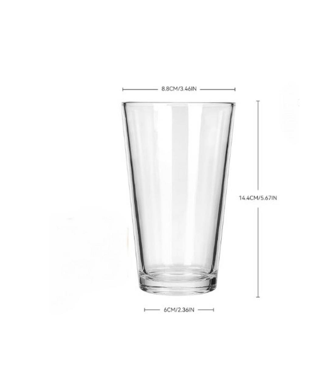 Custom UV Printed Pint Glass | Personalized 16oz Beer Glass