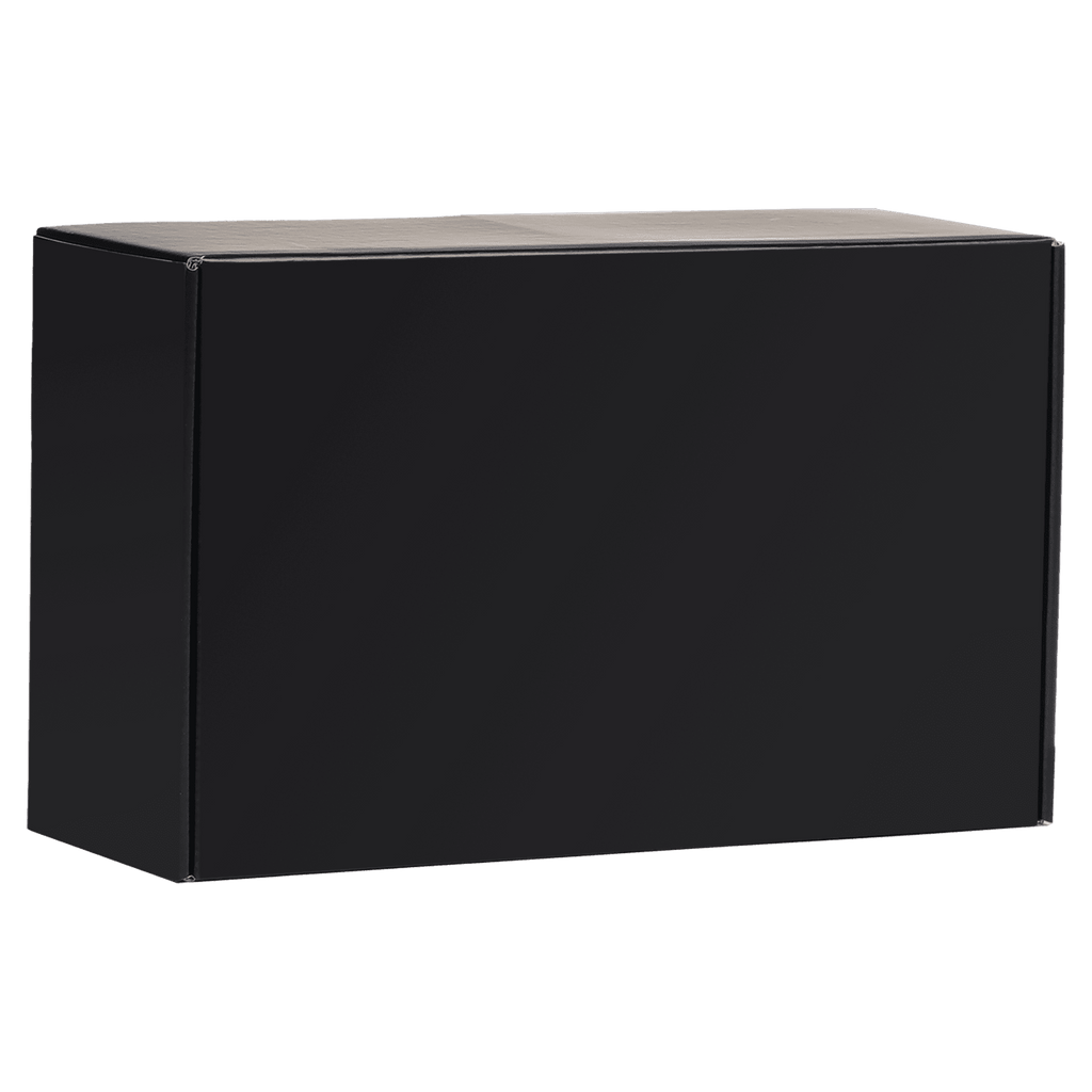 Black rectangular box on a transparent background
