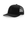 Richardson 112 hat in Black; blank color reference for embroidered business gift set