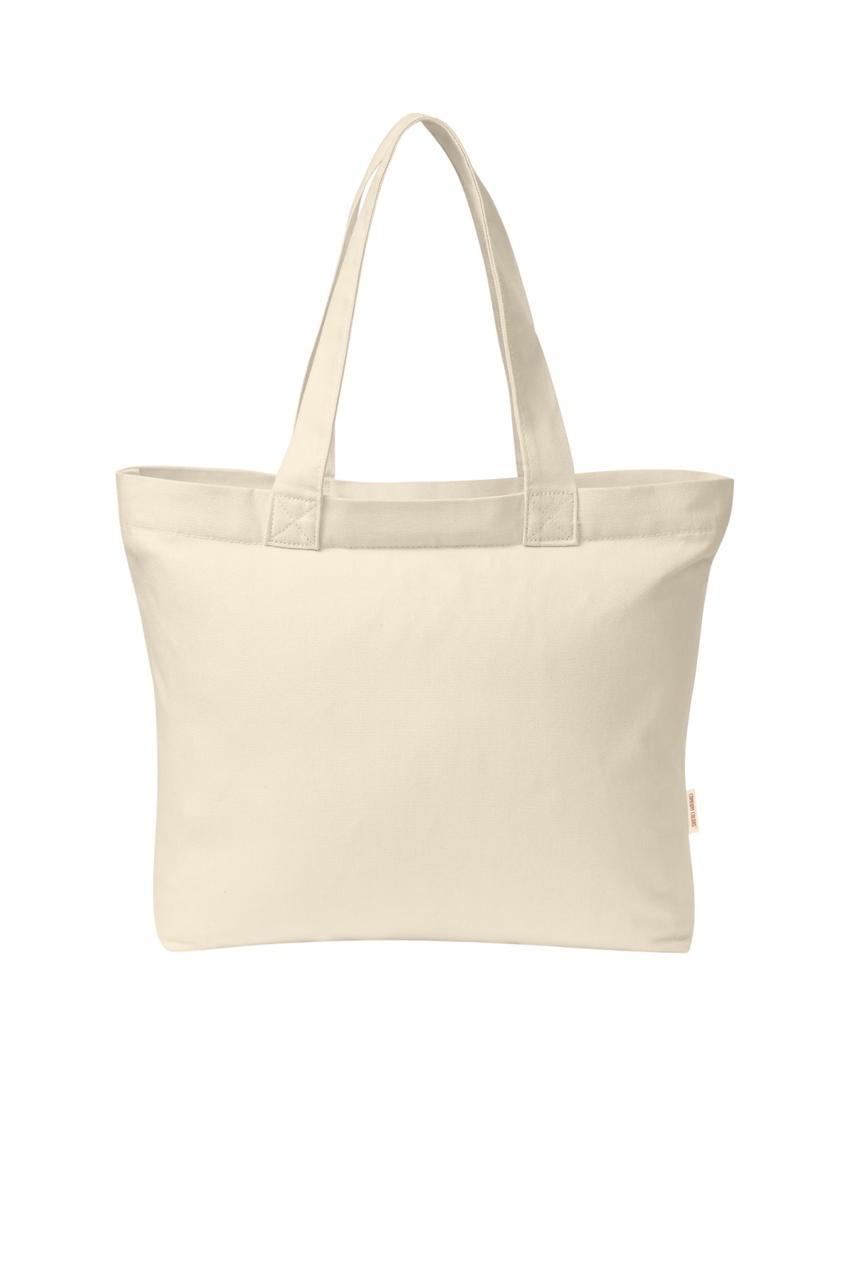 Comfort Colors CCET0 Everyday Tote in Ivory - undecorated front view