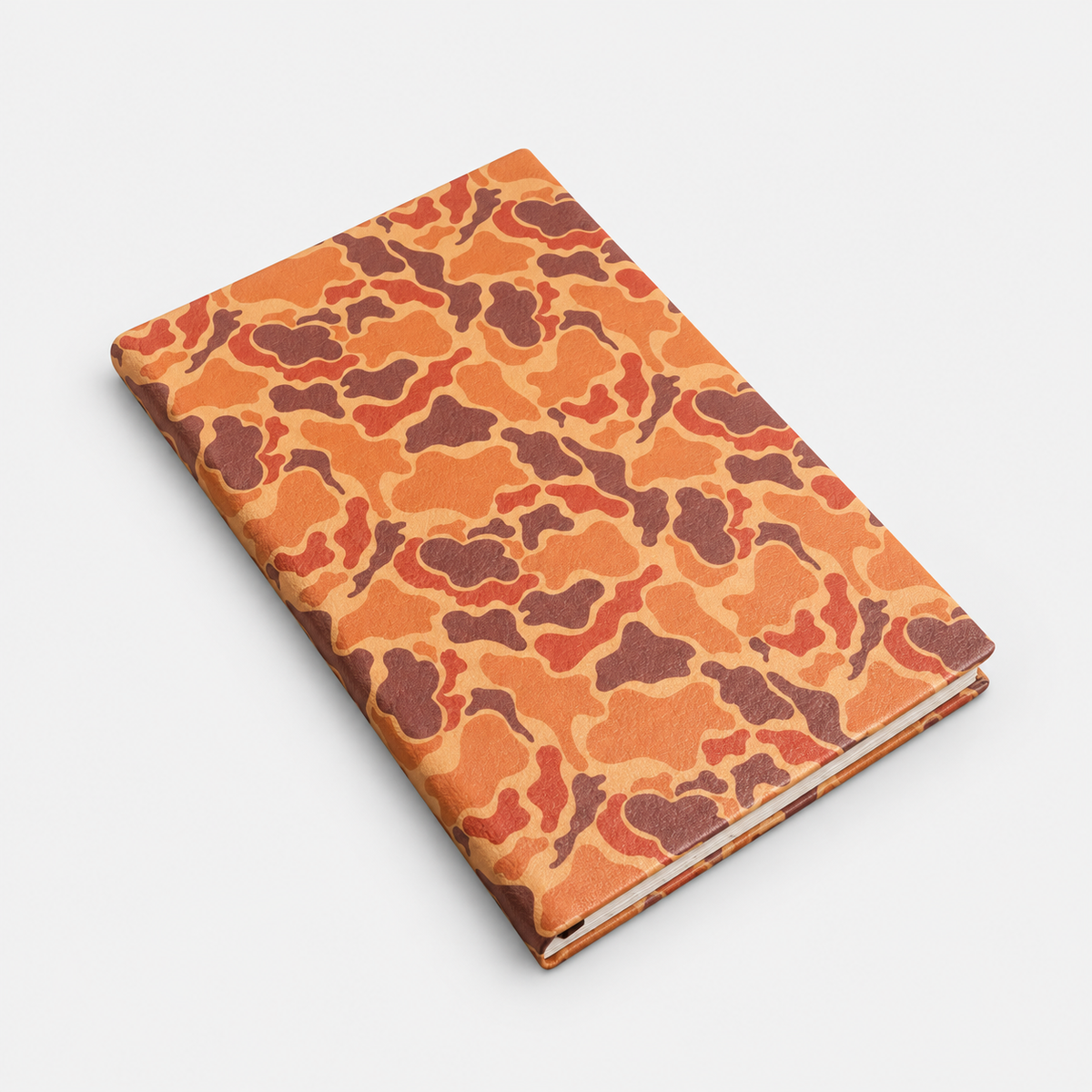 Drake Camo notebook product visualization on a light gray background