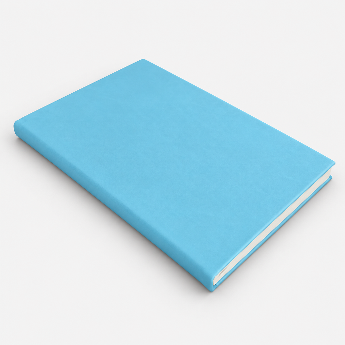 Sky Blue notebook product visualization on a light gray background