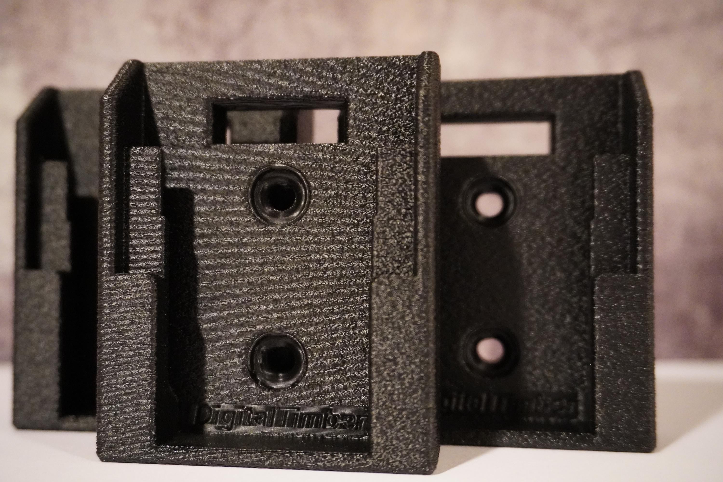 Front view showing dual screw holes and battery slide mount detail (etsy image id: 6502612970)