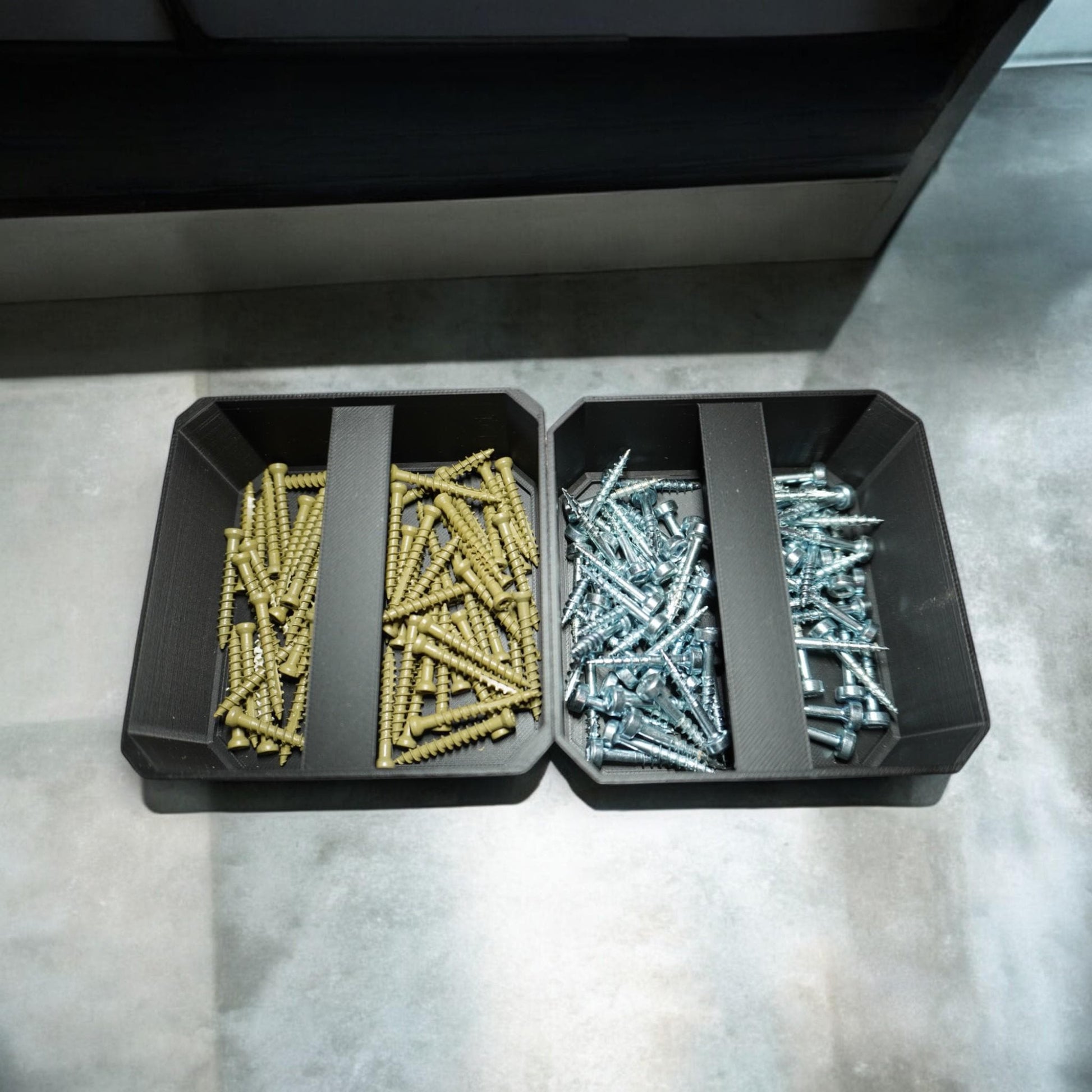 bin insert for Milwaukee Small Parts Organizer. Designed for screws, nails, and bolts. Durable, eco-friendly, and stackable for efficient storage. (etsy image id: 6578971524)