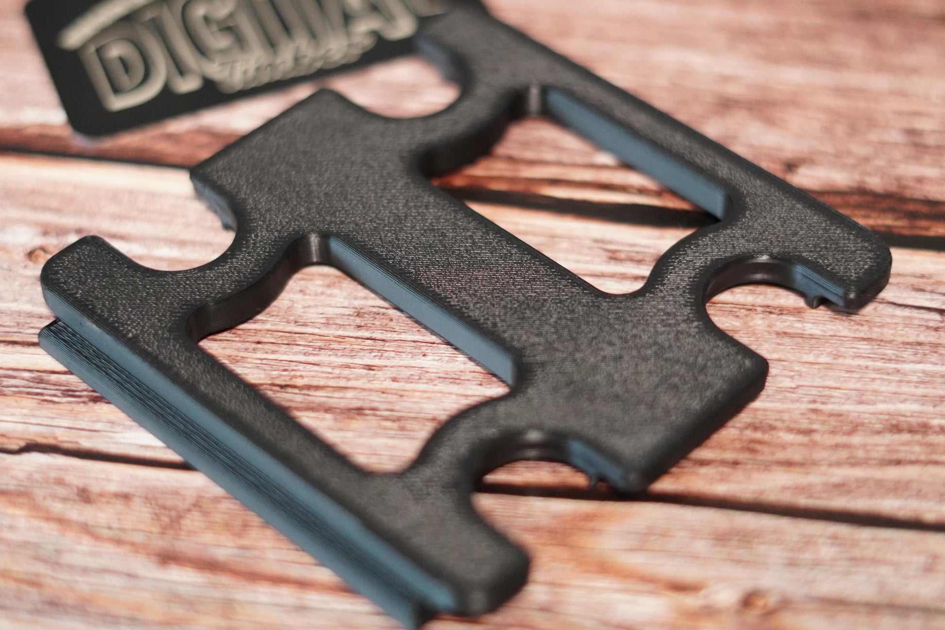 Custom jig for engraving 3.4x2.1 inch metal business cards (etsy image id: 6784263959)