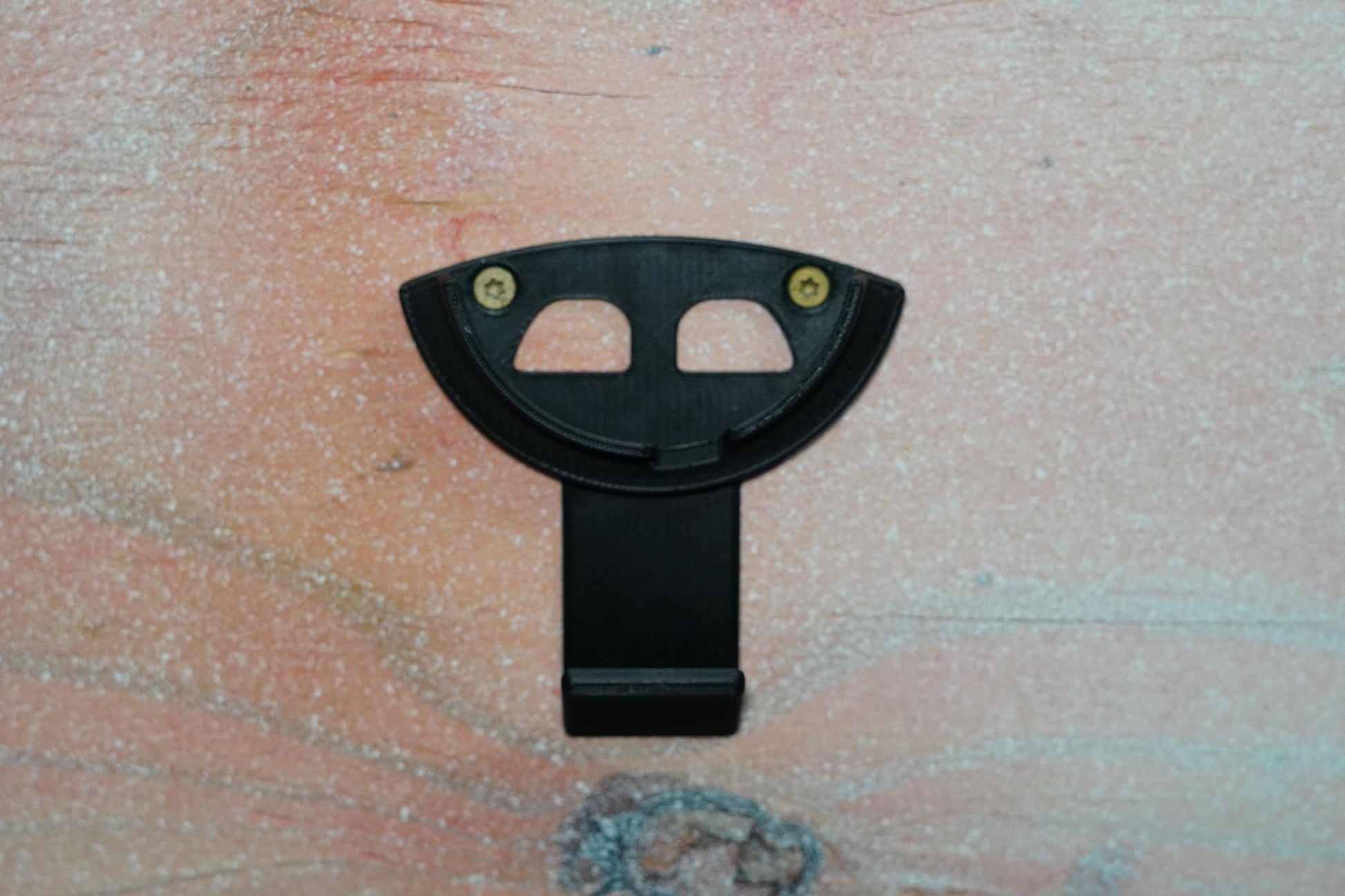 Front view of empty wall mount for Festool R90 (etsy image id: 6792026496)
