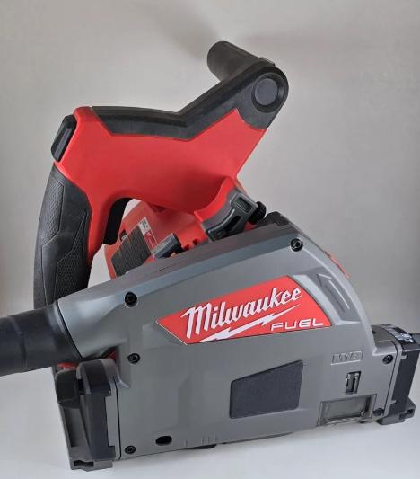 Milwaukee M18 Fuel track saw shown for reference with compatible arbor cover (etsy image id: 6797318963)