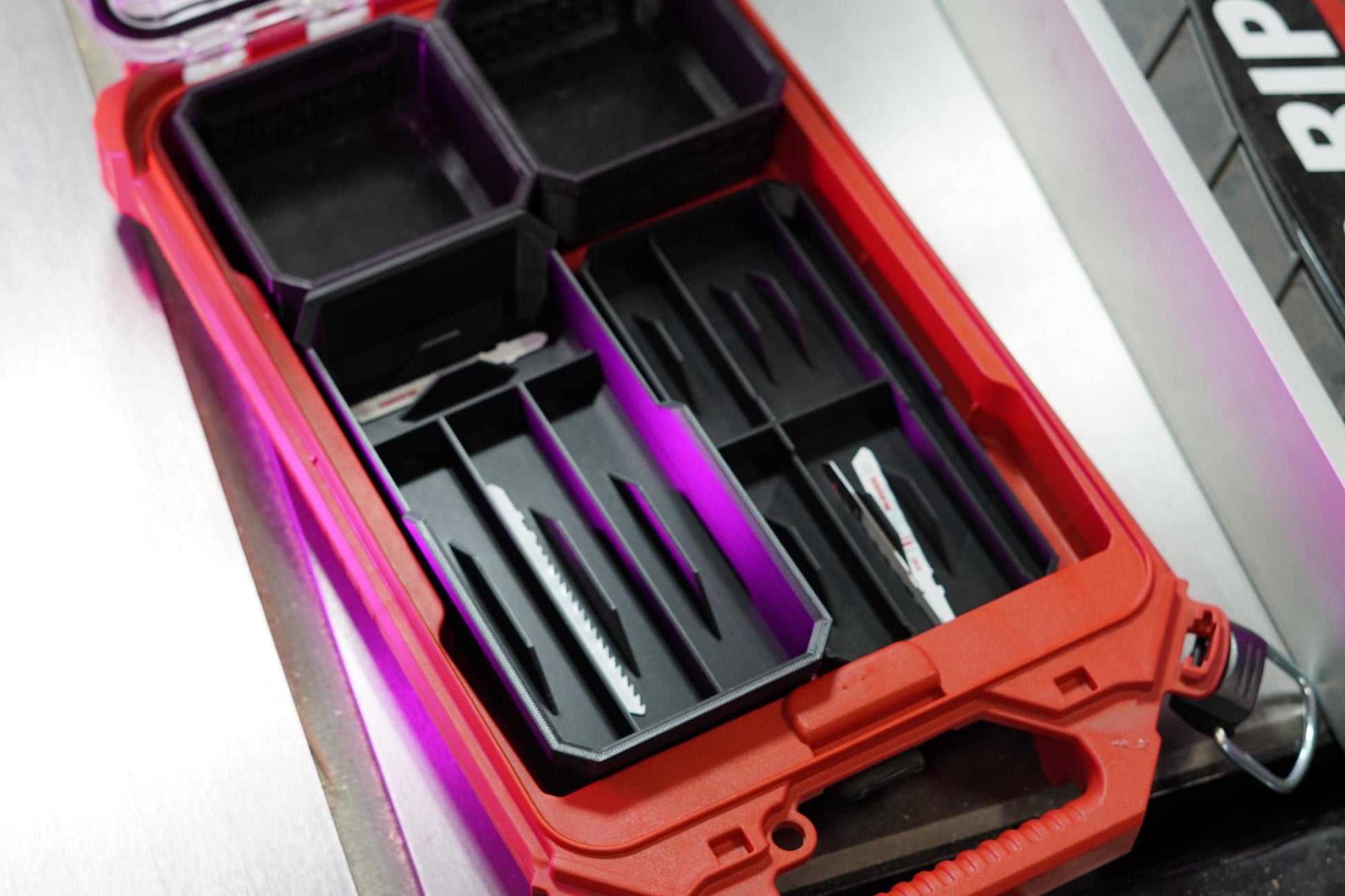 Milwaukee Packout Jigsaw Blade Organizer – Custom Insert for Compact Organizer (etsy image id: 6867303994)
