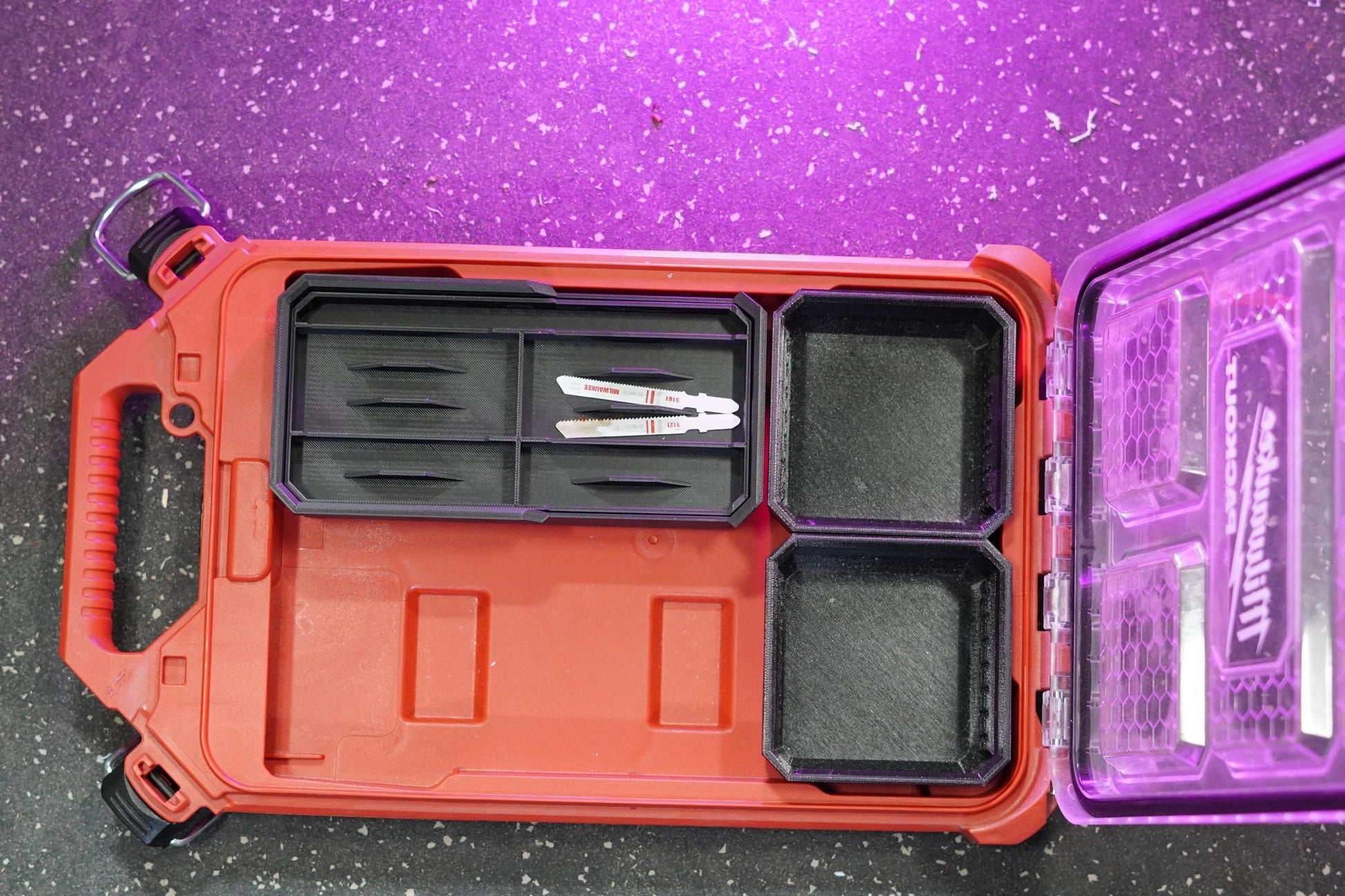 Milwaukee Packout Jigsaw Blade Organizer – Custom Insert for Compact Organizer (etsy image id: 6867304192)