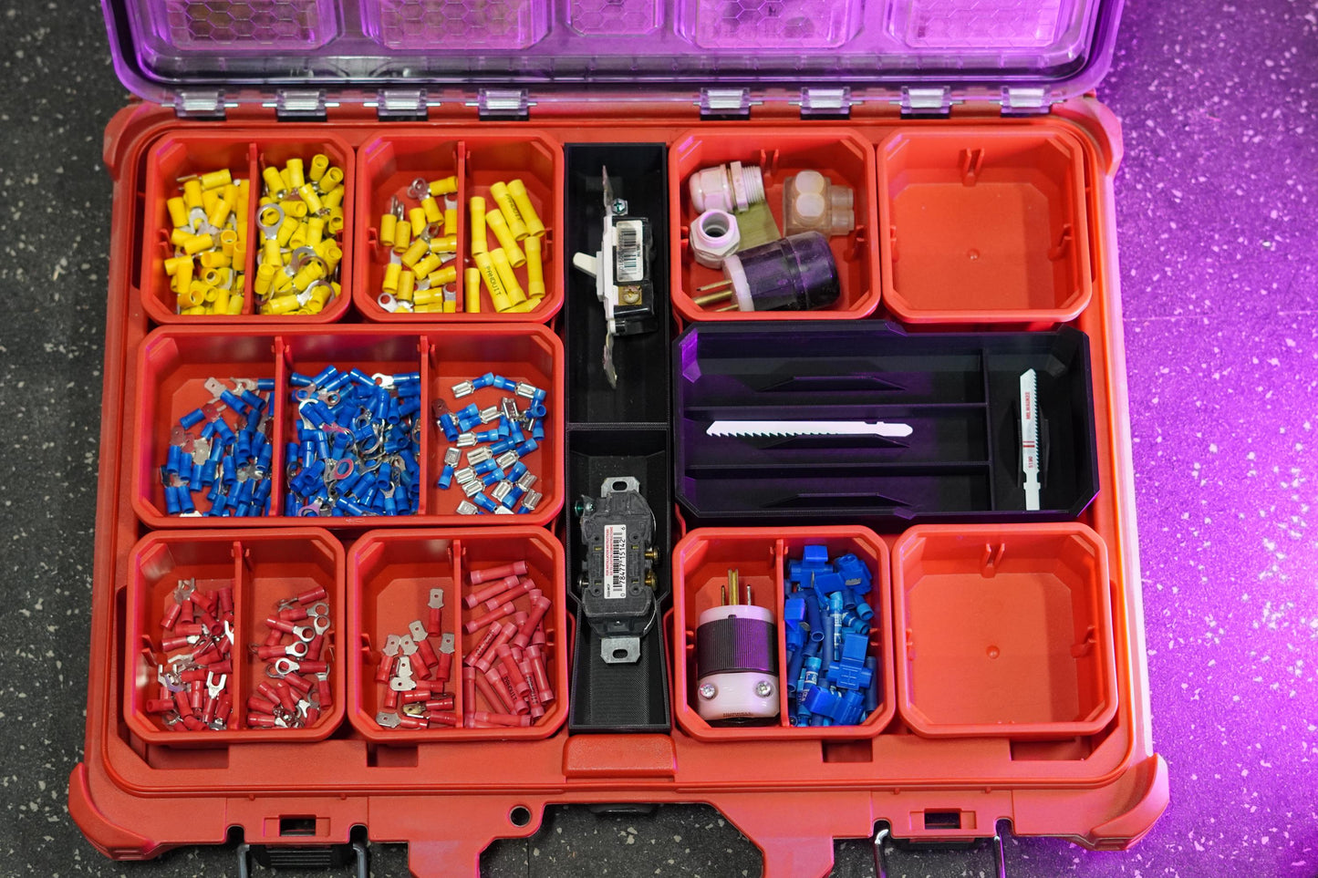 Milwaukee Packout Jigsaw Blade Organizer – Custom Insert for Compact Organizer (etsy image id: 6867304194)