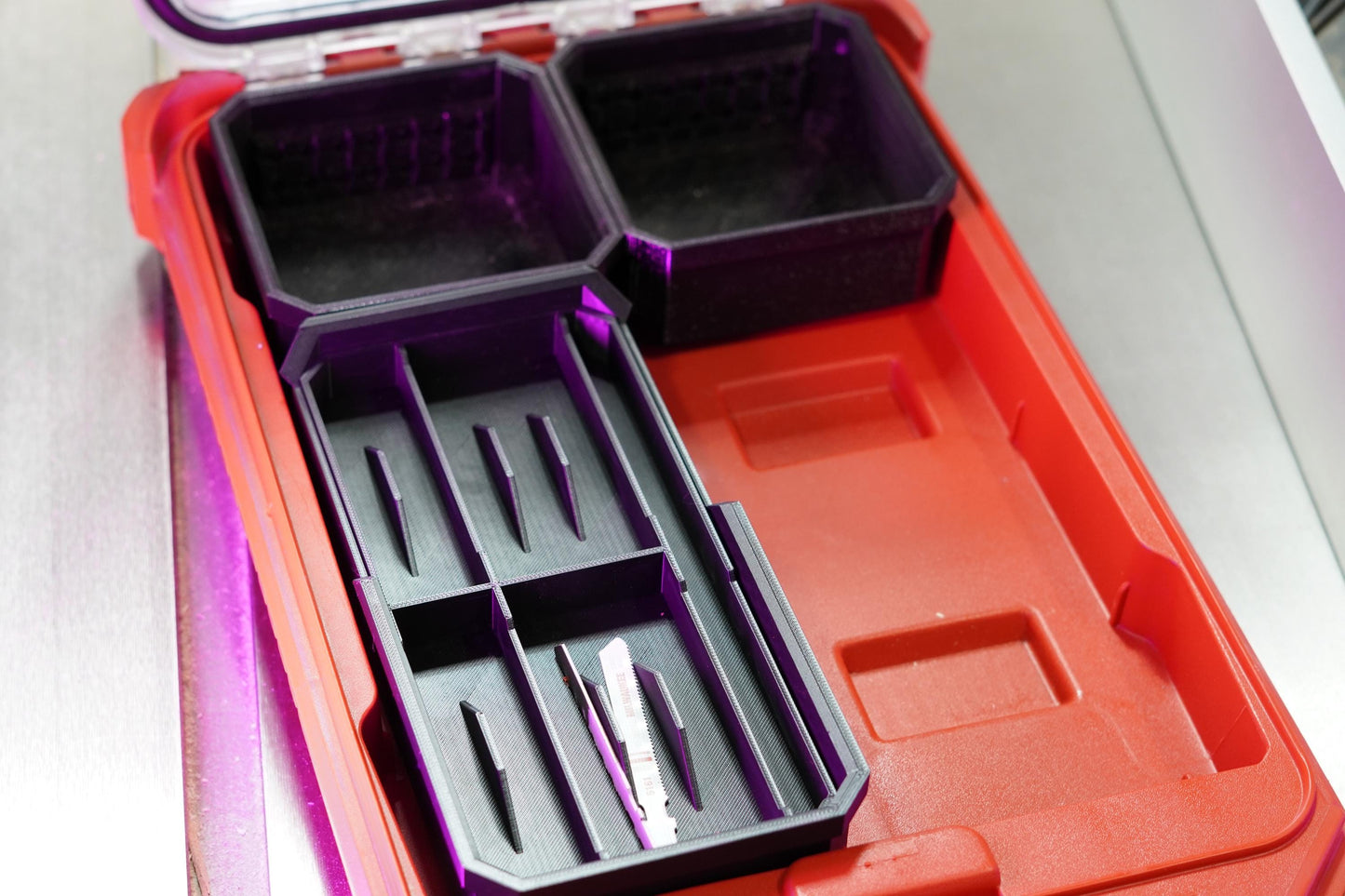 Milwaukee Packout Jigsaw Blade Organizer – Custom Insert for Compact Organizer (etsy image id: 6915285165)
