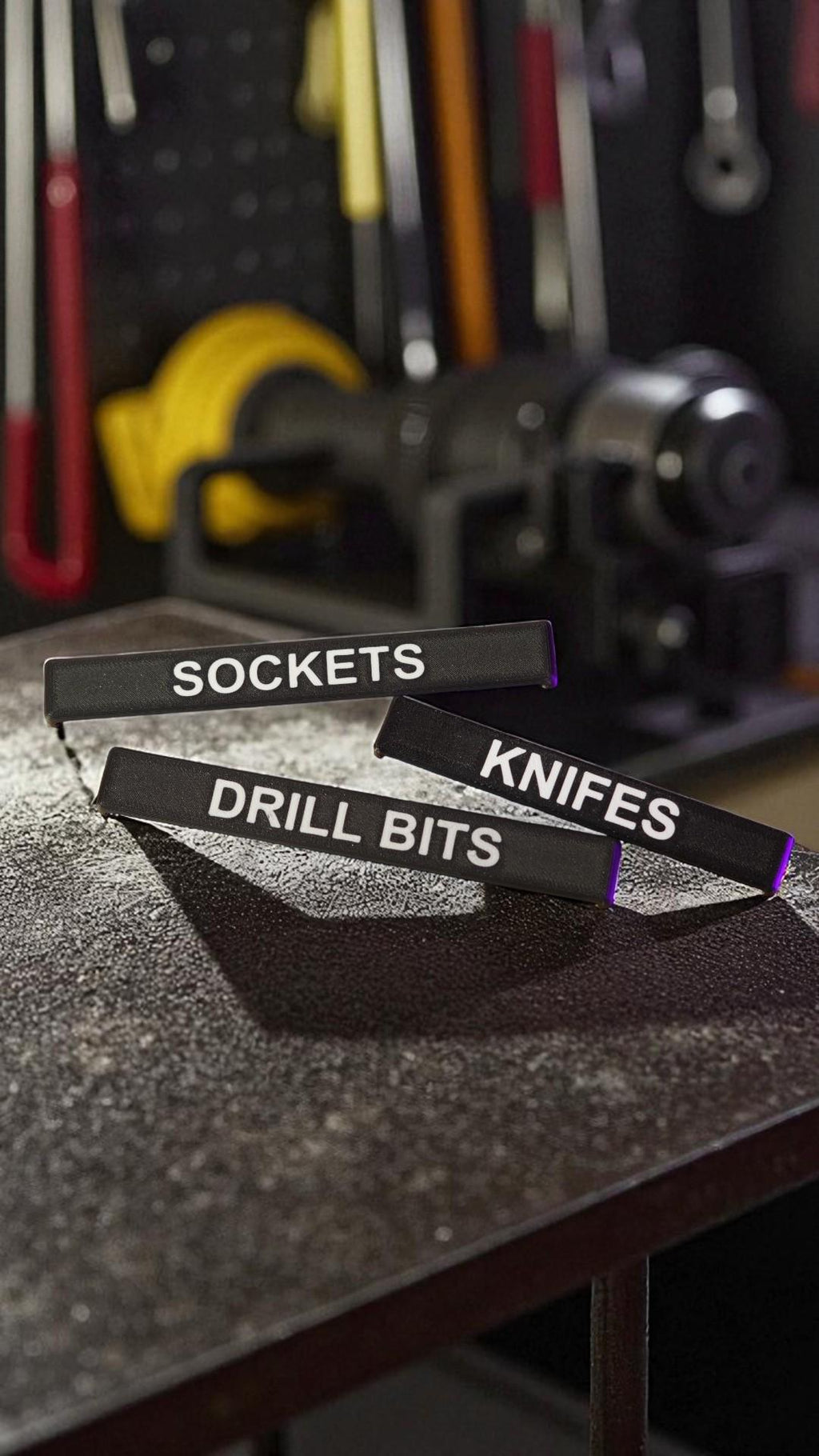 Milwaukee Packout Slim Bin Labels | Custom Push & Snap Tool Organizer