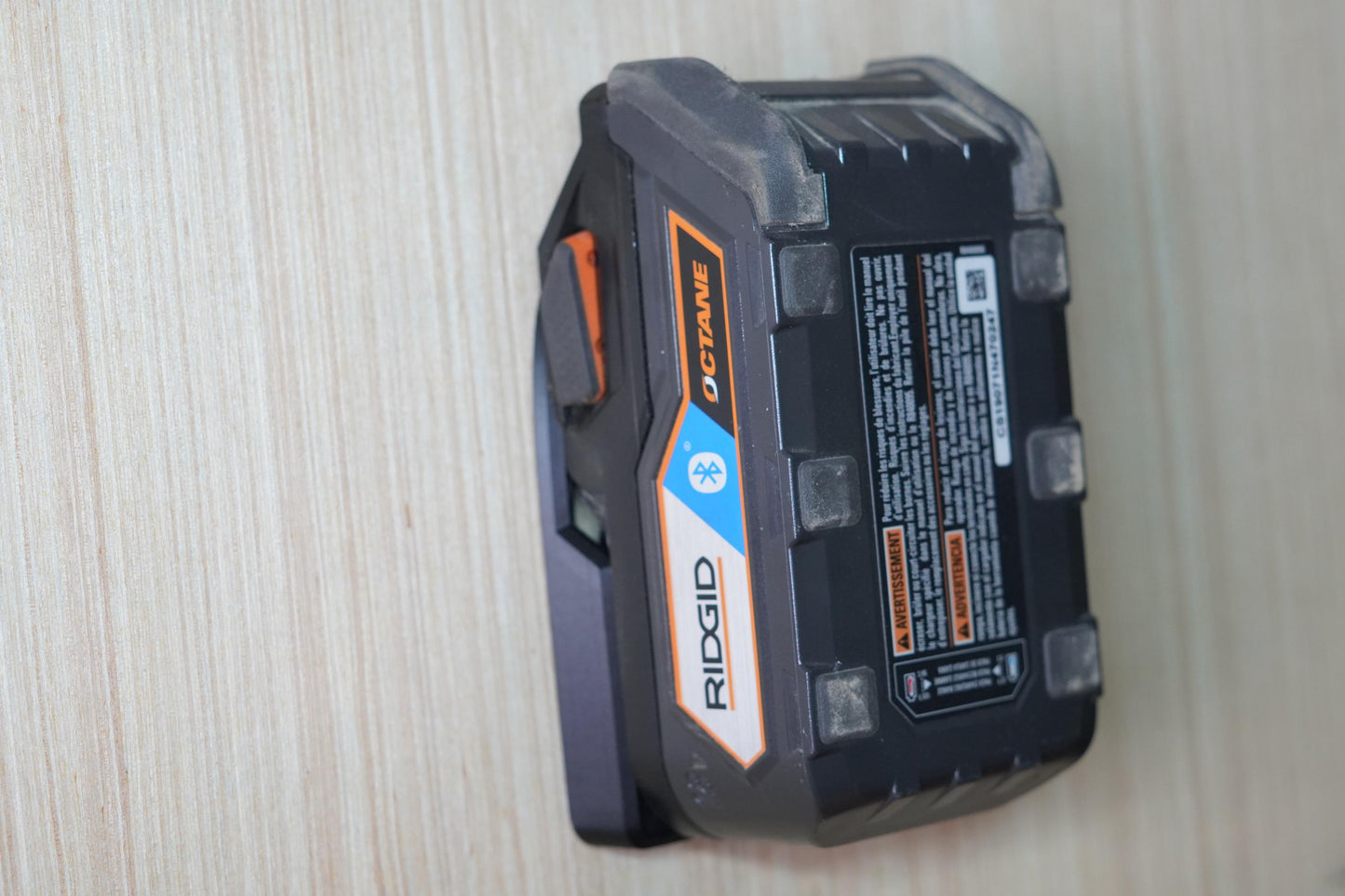 RIDGID 18V Battery Mount – Wall Holder for Octane & Bluetooth Packs | Shop Organizer | 3D Printed in USA (etsy image id: 7207027445)