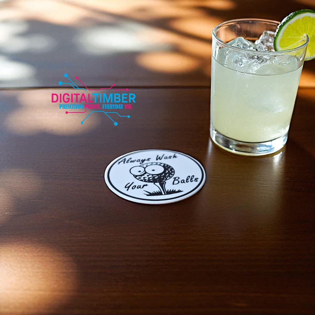 Golf novelty coasters – perfect for dad, birthdays, or tournaments (etsy image id: 7295832589)