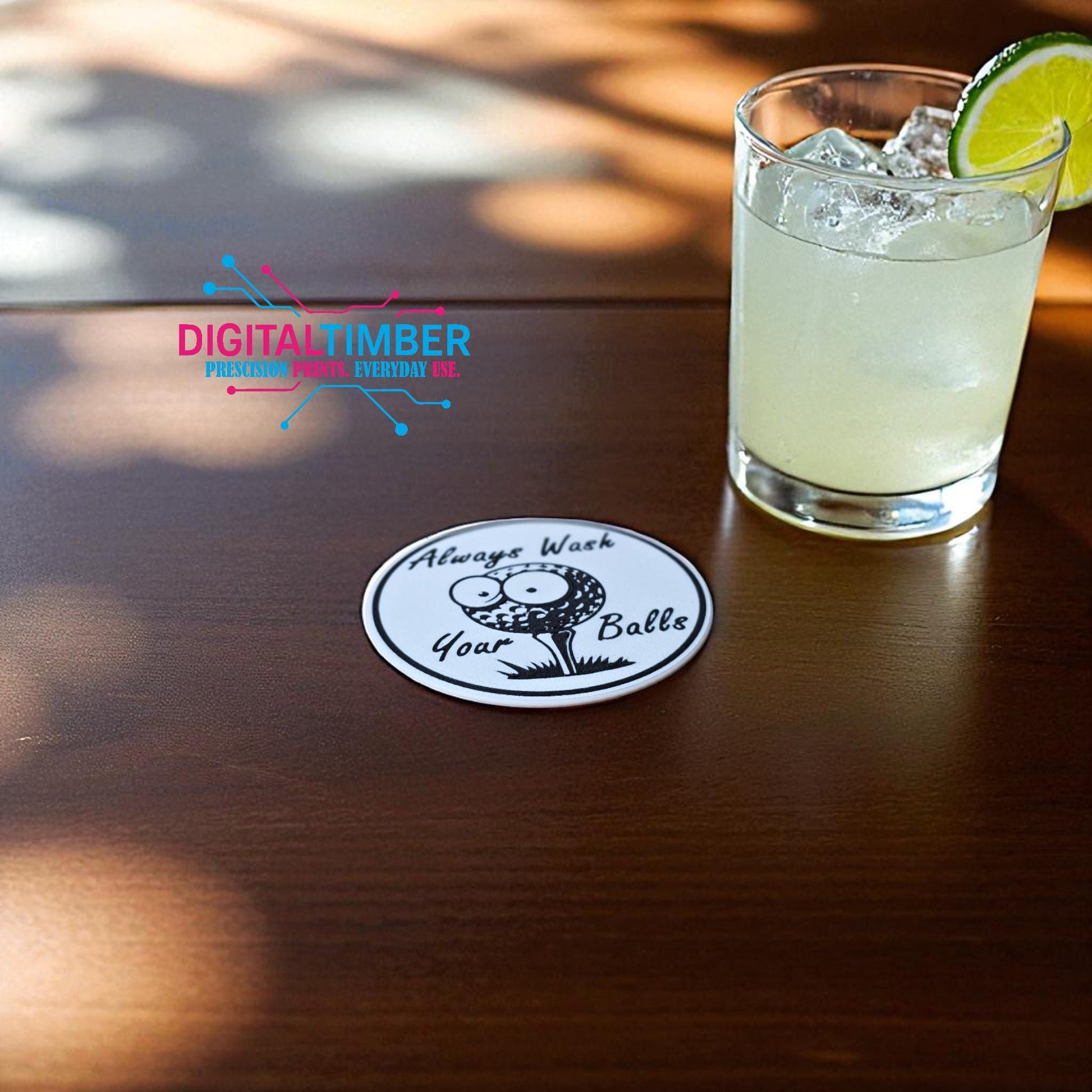 Golf novelty coasters – perfect for dad, birthdays, or tournaments (etsy image id: 7295832589)