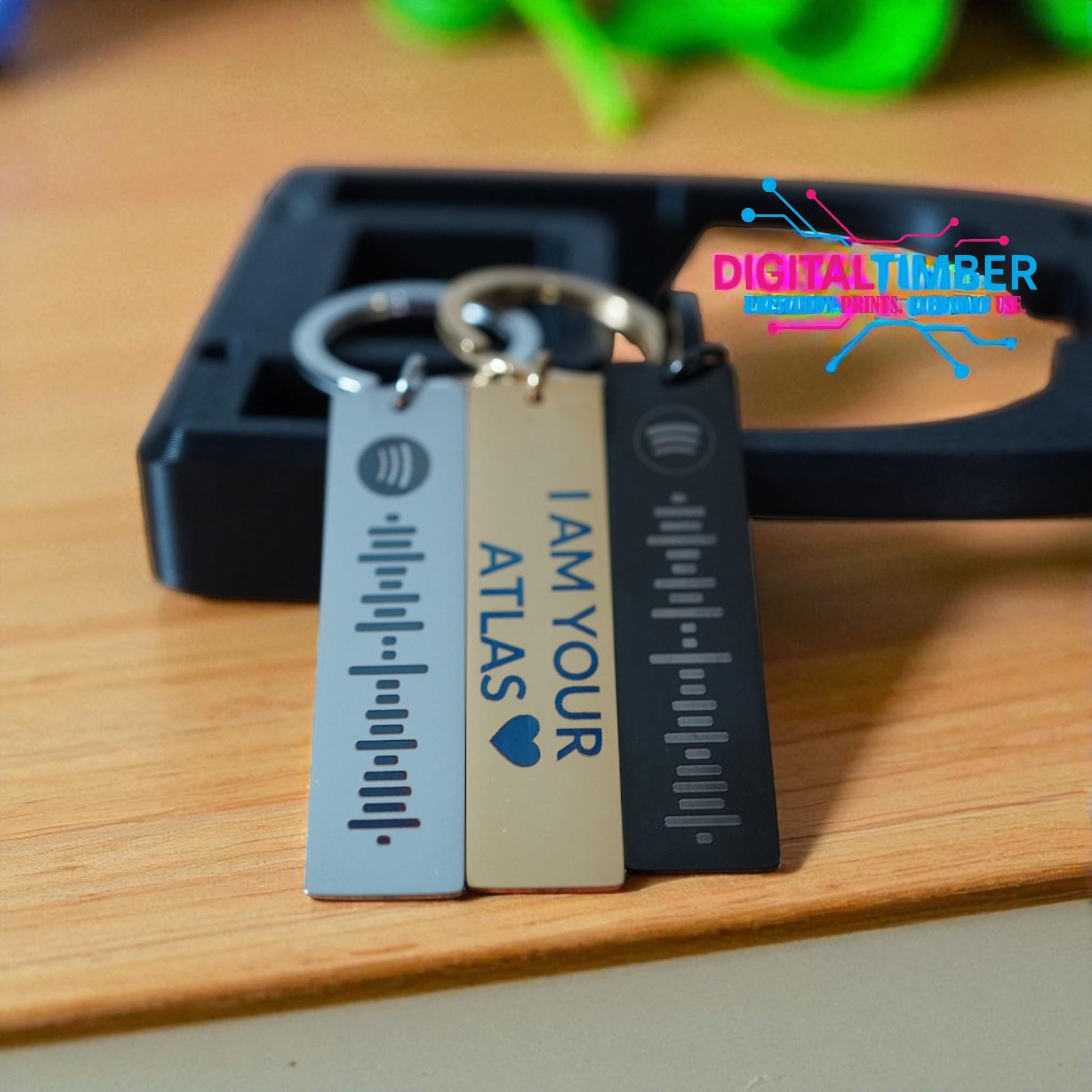 Personalized Spotify Code Keychain: Engraved Music Gift (etsy image id: 7303688197)