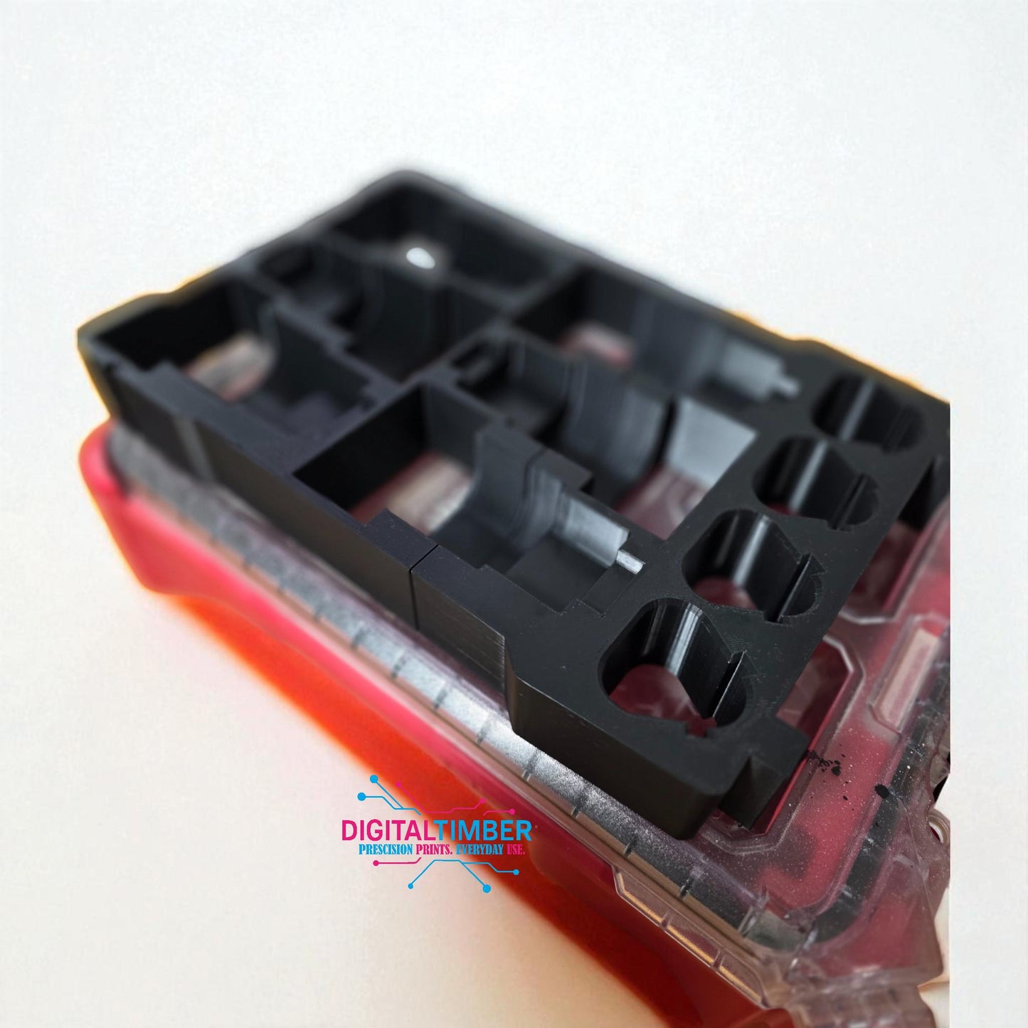 Empty Milwaukee M12 insert showing slot design and layout (etsy image id: 7323242547)