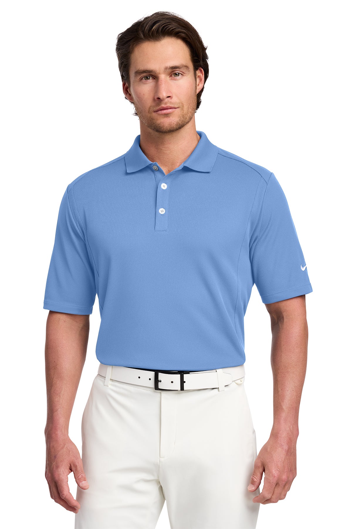 Light Blue Nike Dri-FIT Classic Polo for custom embroidery