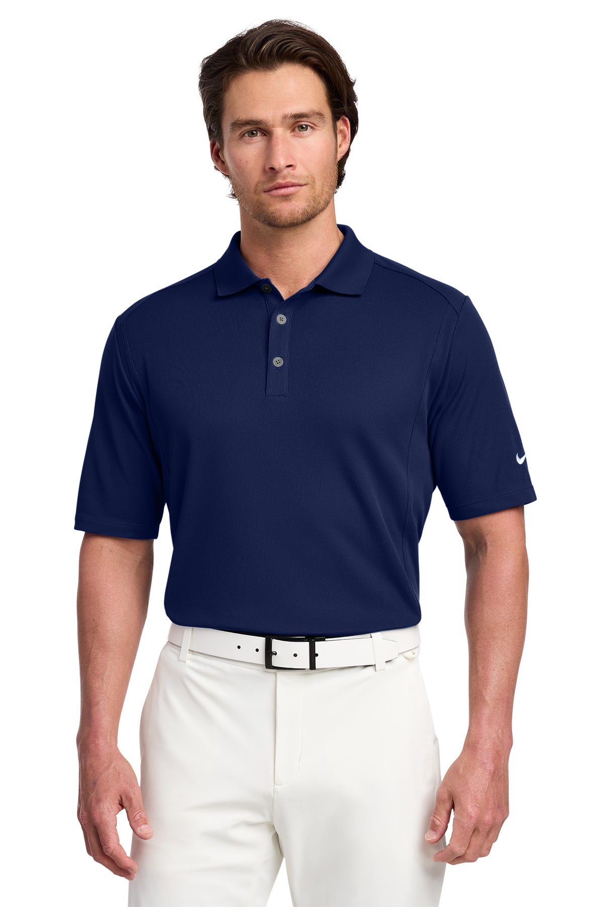 Midnight Navy Nike Dri-FIT Classic Polo for custom embroidery