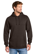 Port & Co PC107H hoodie in Dark Chocolate Brown, front view before customization