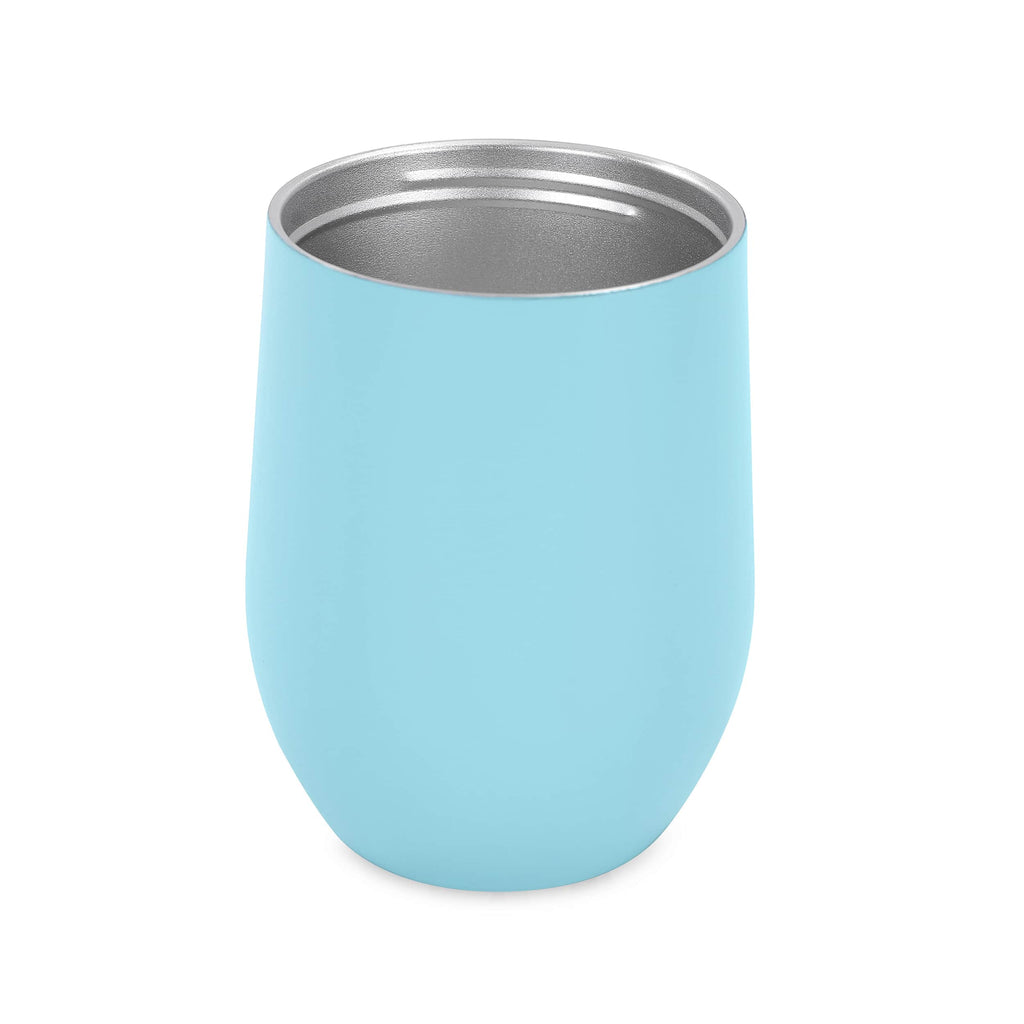 Personalized 12 oz Wine Tumbler | Laser Engraved Stemless Cup